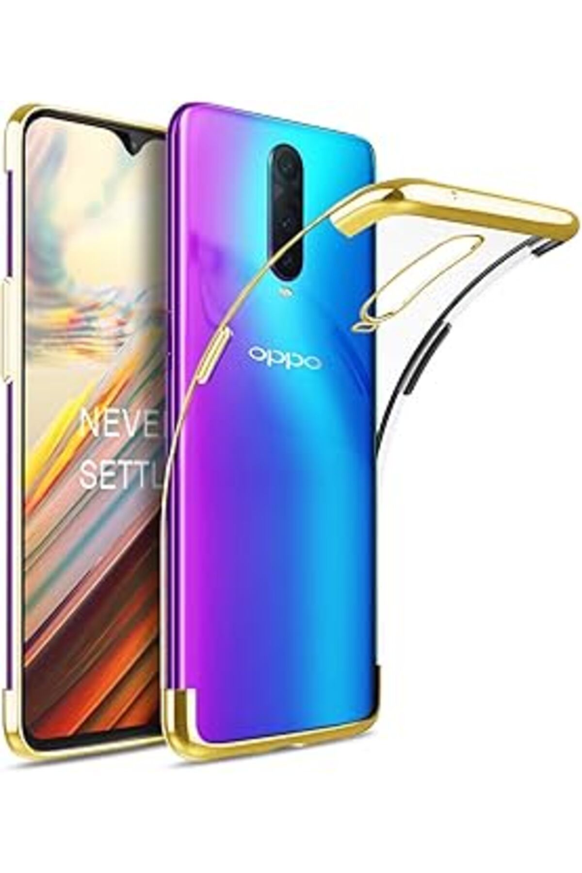 feifei Oppo Rx17 Pro Kılıf Skyfall Transparent Clear