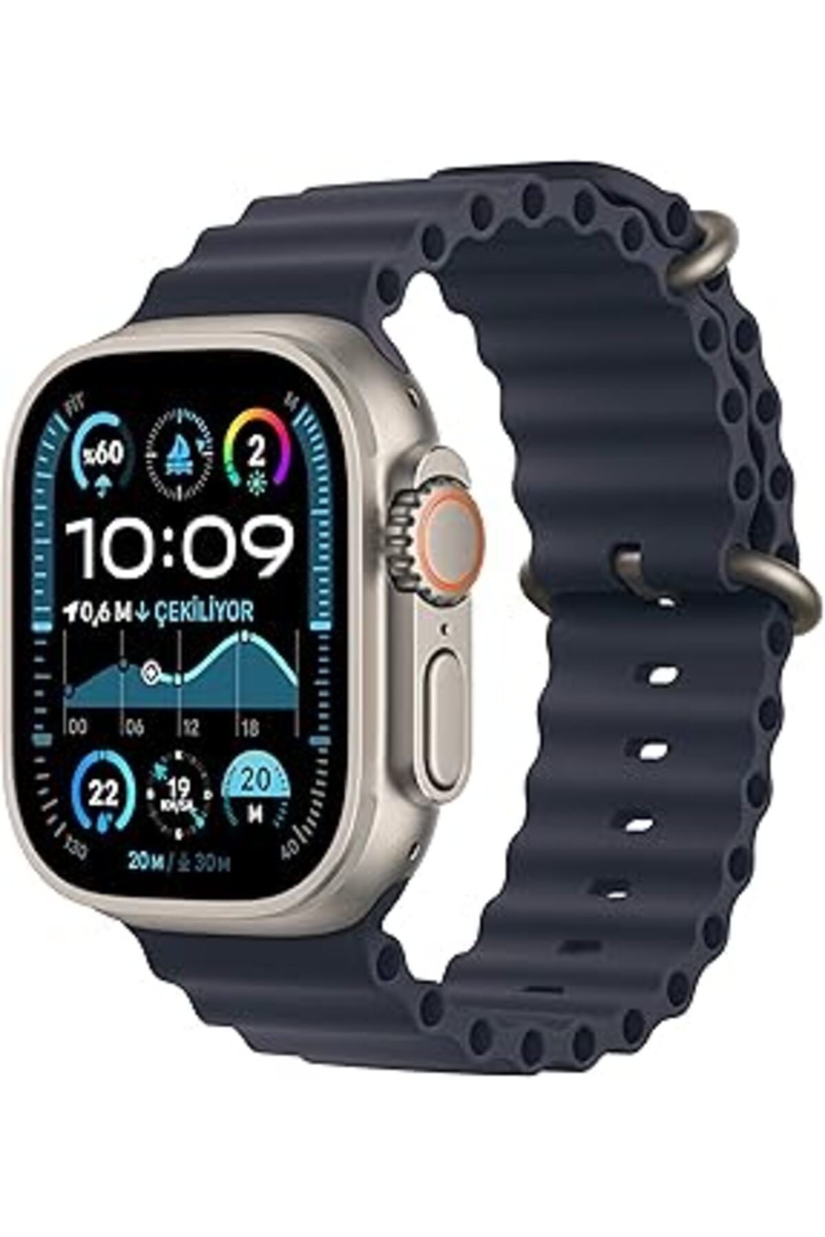 NZM TİCARET Watch Ultra 2 Gps + Cellular 49 Mm Akıllı Saat, Sağlam Titanyum Kasa Spor Saati Ve Deniz Ocea