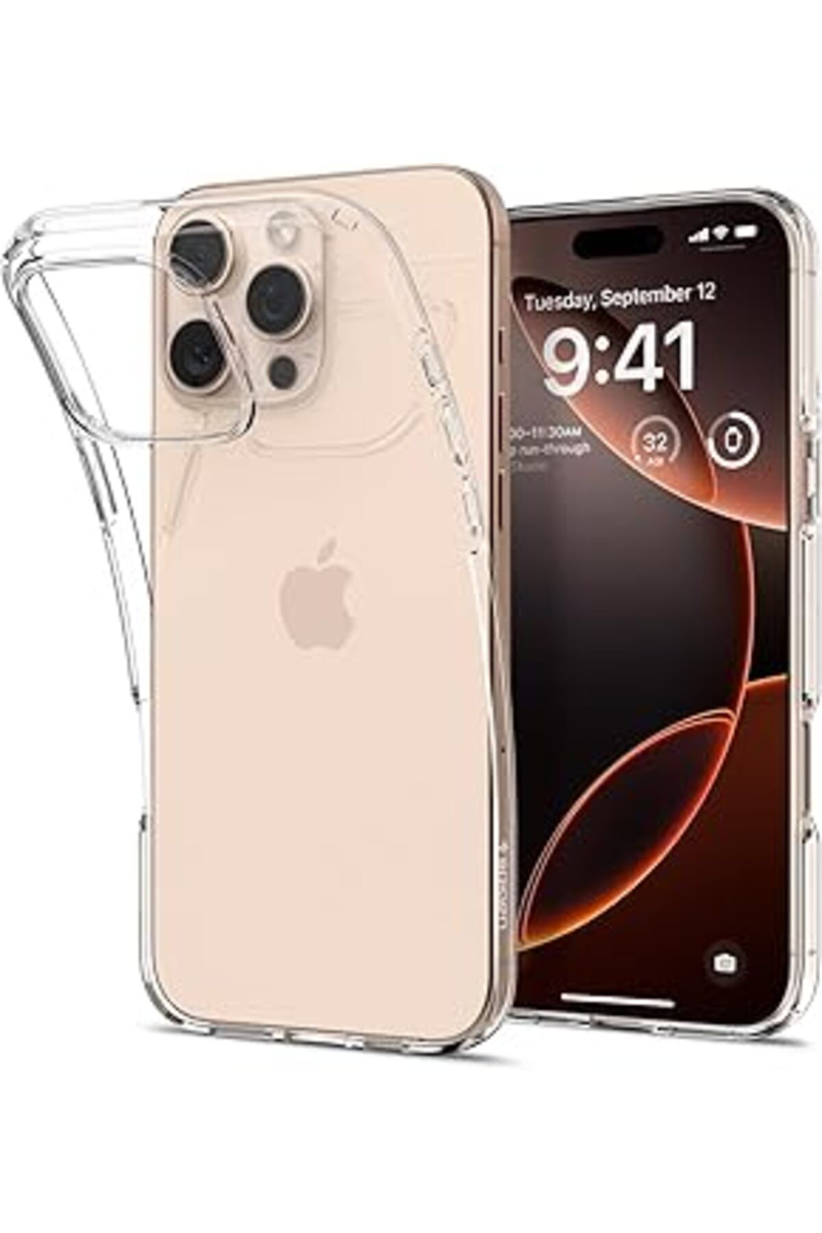 NZM TİCARET Spigen Iphone 16 Pro Max Kılıf Liquid Crystal 4 Tarafı Tam Koruma Crystal Clear - Acs07984