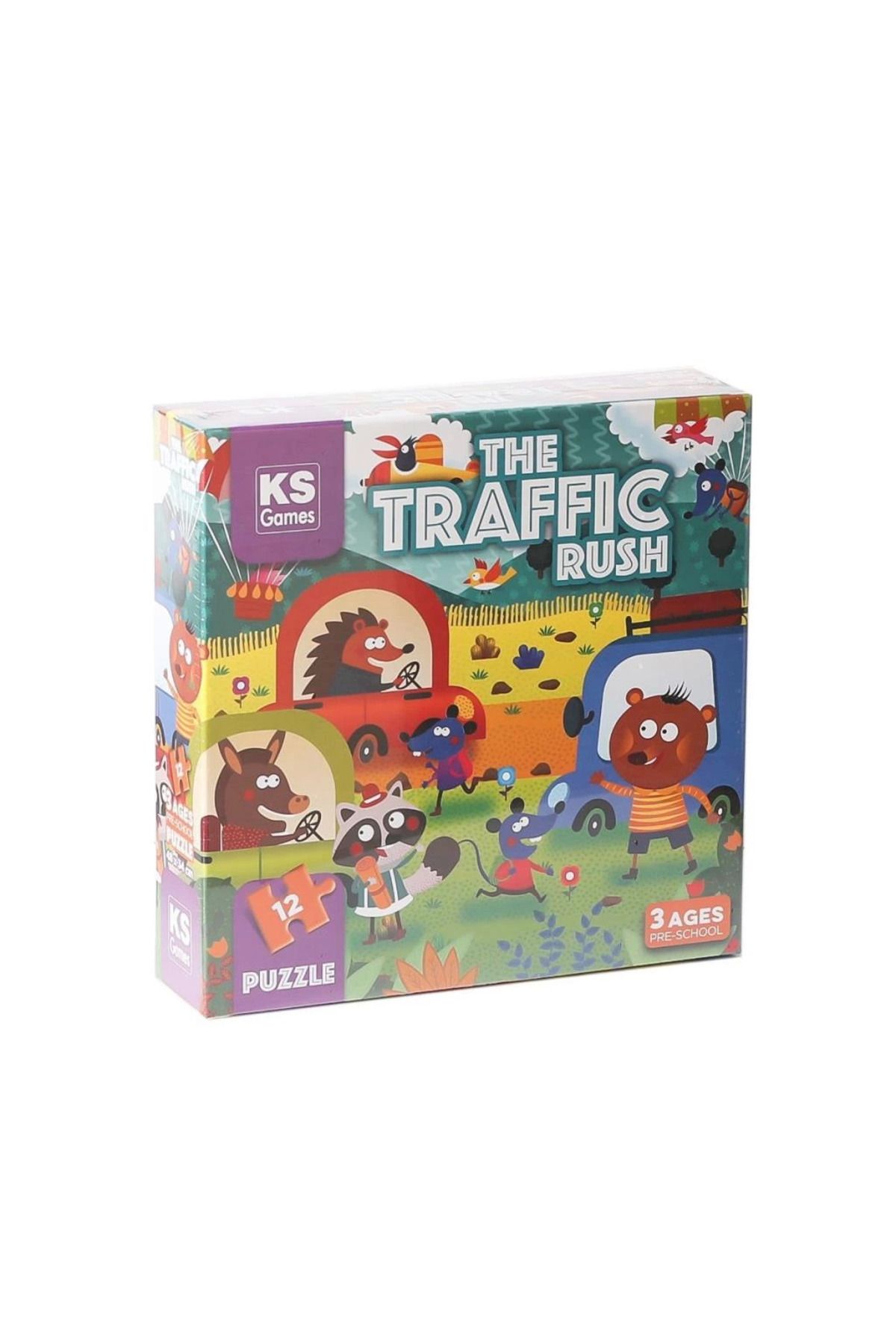 DEPOT Nessiworld   PRS 32702 The Traffic Rush Pre School Puzzle 12 Parça