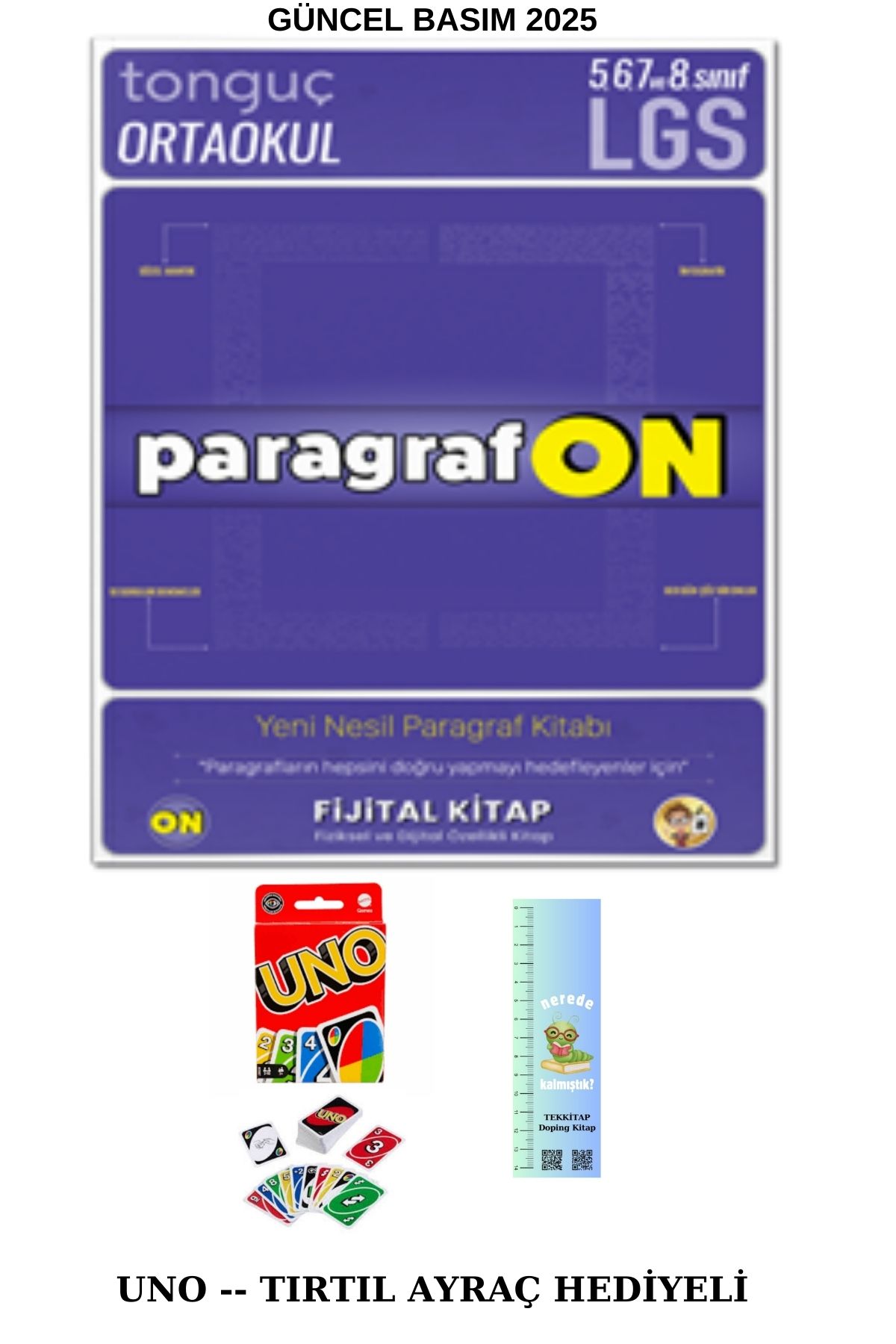 Tonguç Yayınları Tonguç ParagrafON - 5,6,7. Sınıf ve Lgs Sb (UNO oyun kartı-TIRTIL A.)HEDİYELİ