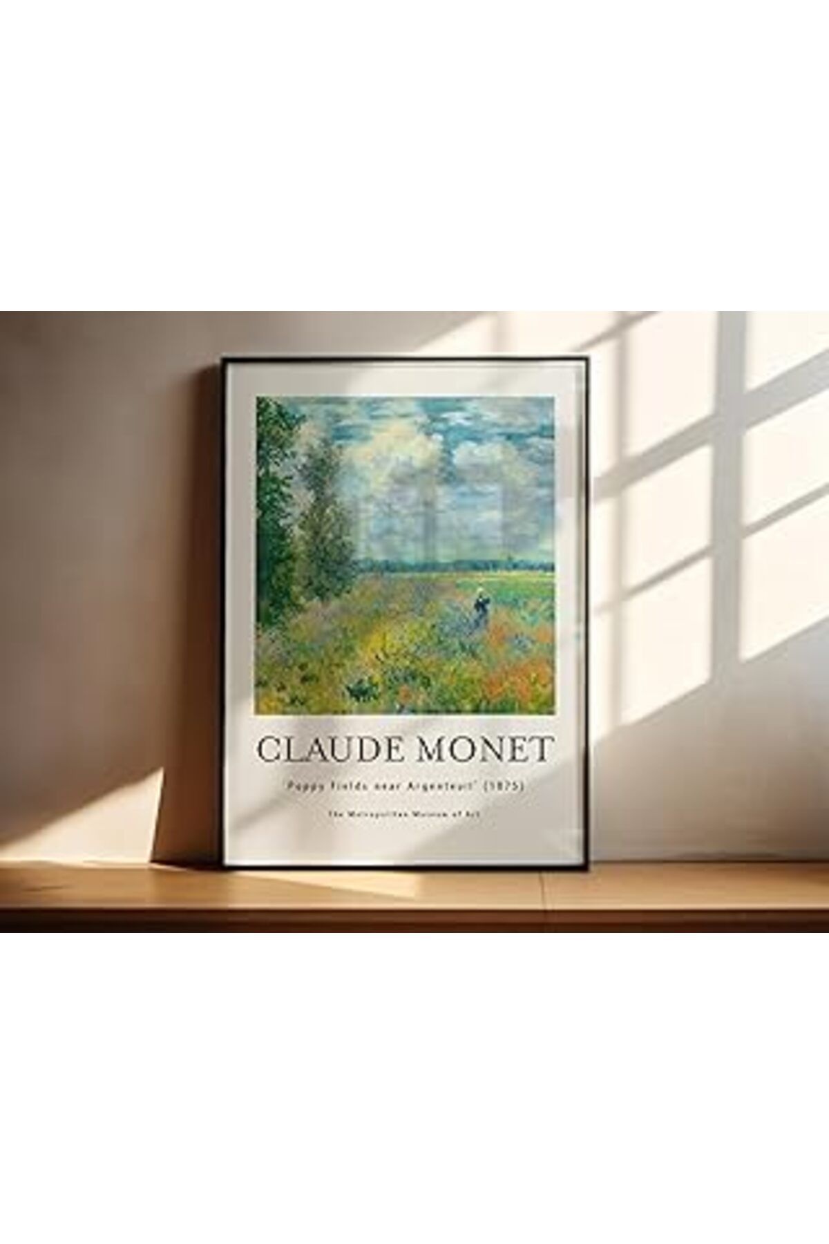 EDALKILIÇ Fark Tanıtım Monet Siyah Çerçeveli Poster (Monet Iv)