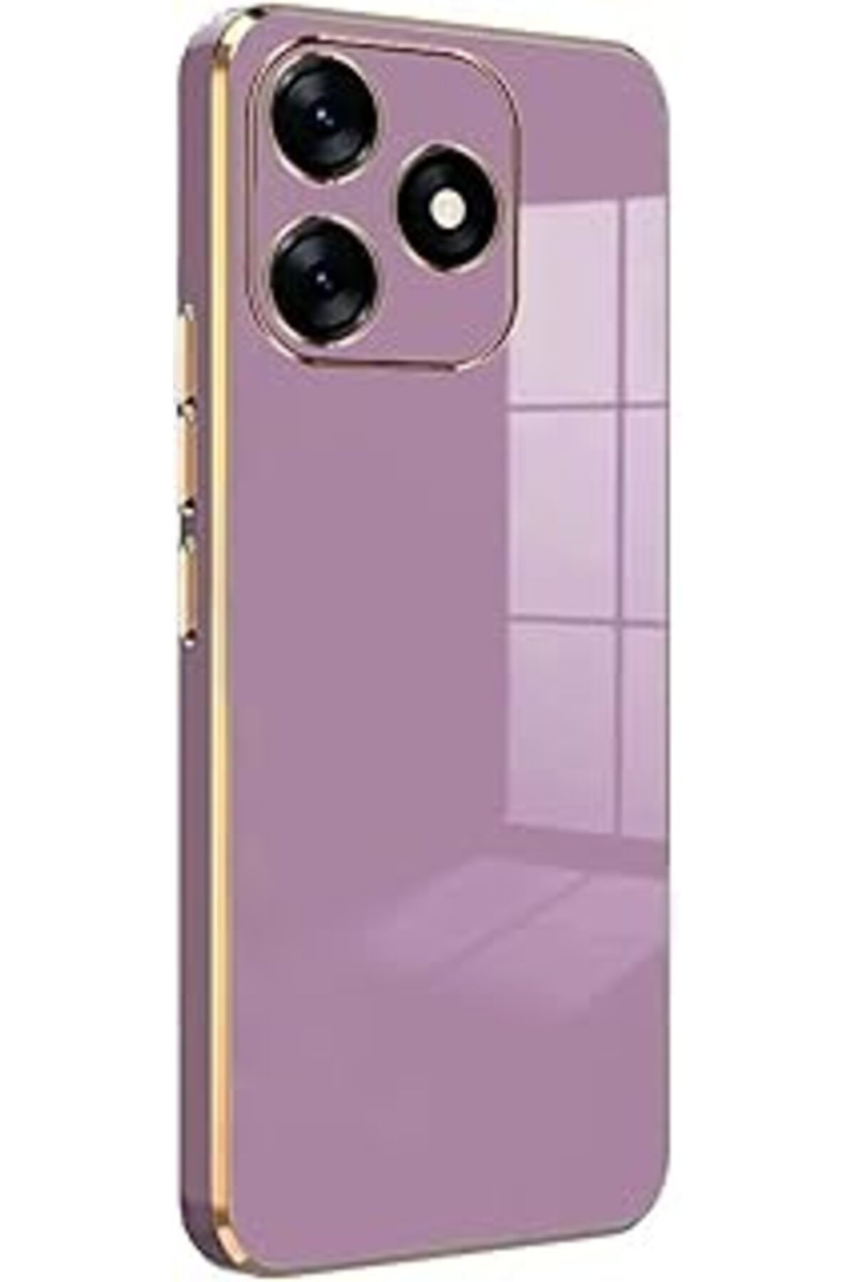 MAGNESİA Tecno Spark 10C Kılıf Olive Plated Lila [Spark 10C Ile Uyumlu Kılıf - Lila]