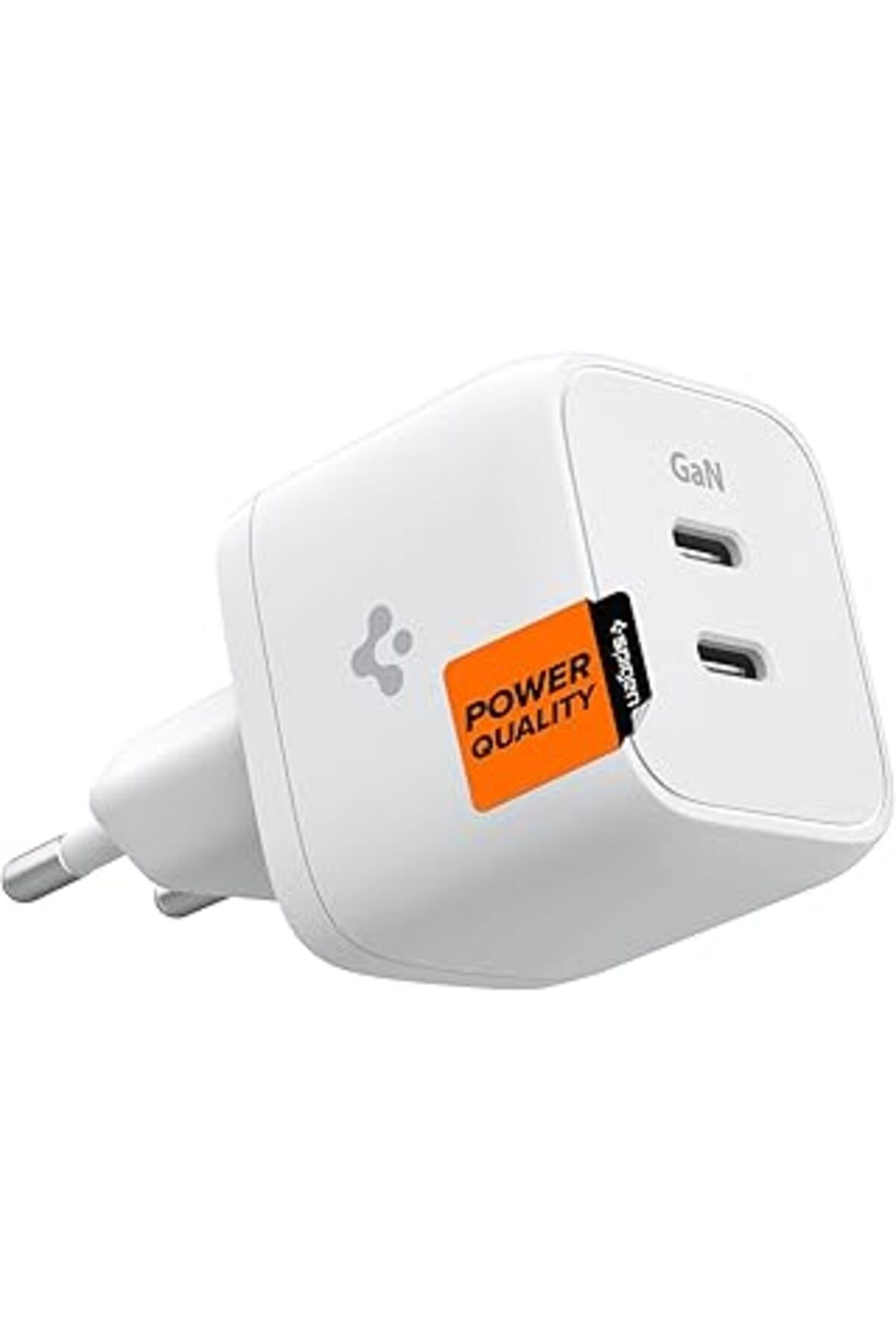 NZM TİCARET Spigen 35W Usb-C 2 Port Mini Adaptör Pps Şarj Isı Düşürücü Gan Hızlı Şarj Aleti Iphone & An