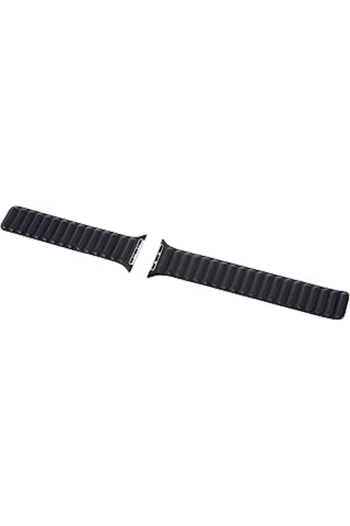 ShopZum Watch (41 Mm) Baklalı Model Deri Kayış, Gece Yarısı - M/L