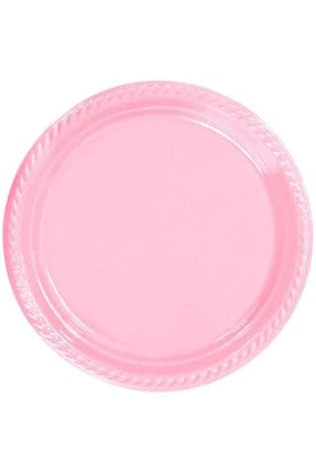 nerede bulurum - Pembe Plastik Tabak 25 Adet 22 Cm