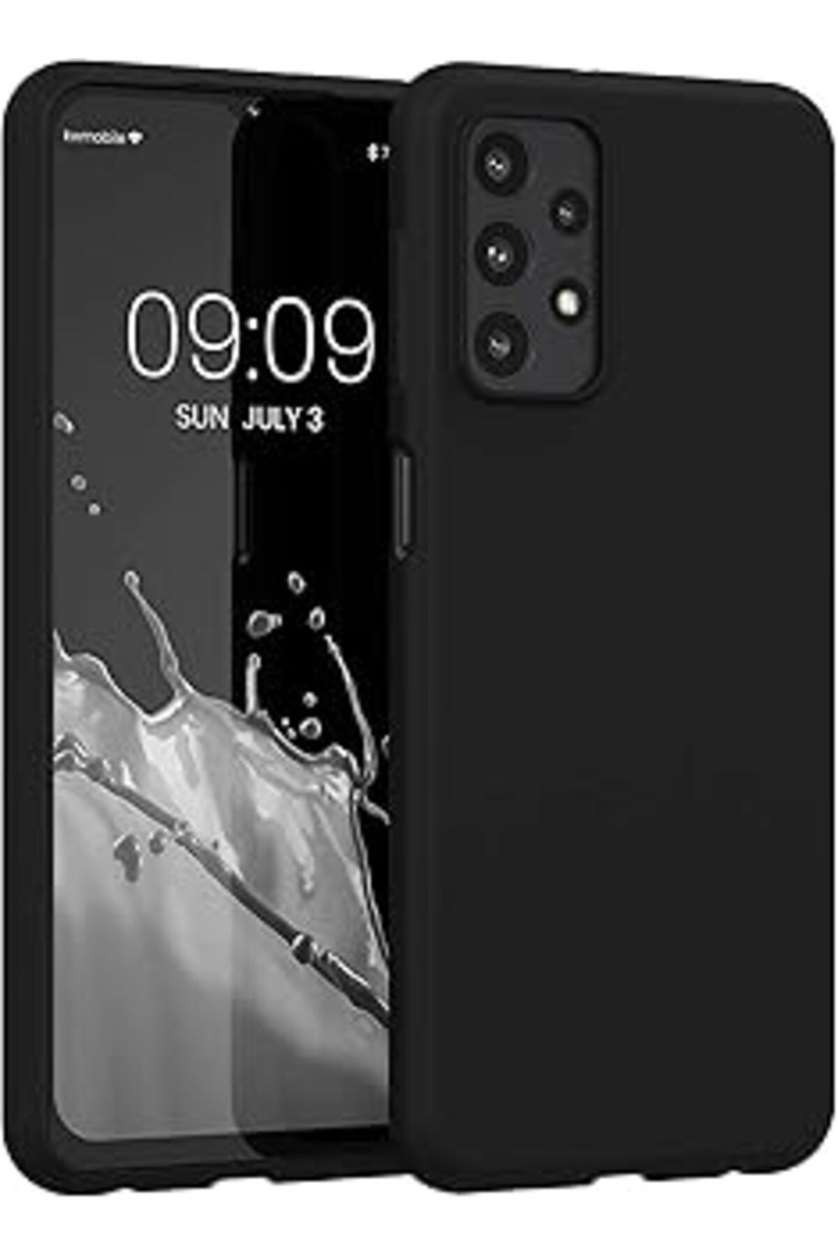 Epatim Happy Trend Galaxy A23 Uyumlu Içi Kadife Lansman Liquid Silicone Kılıf Şok Emici Full Kasa