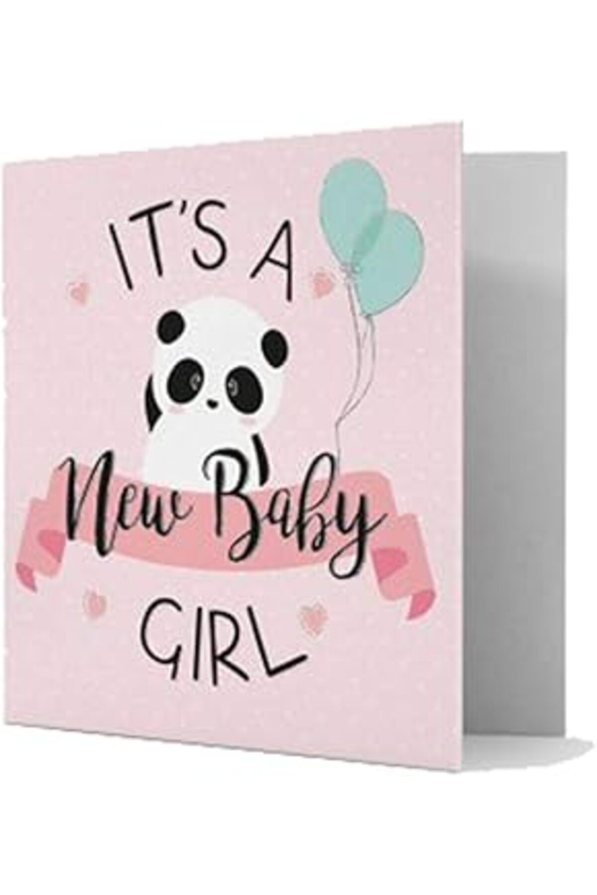 MAGNESİA Legami Doğum Kartı Baby Panda Girl, 7 X 7 Cm