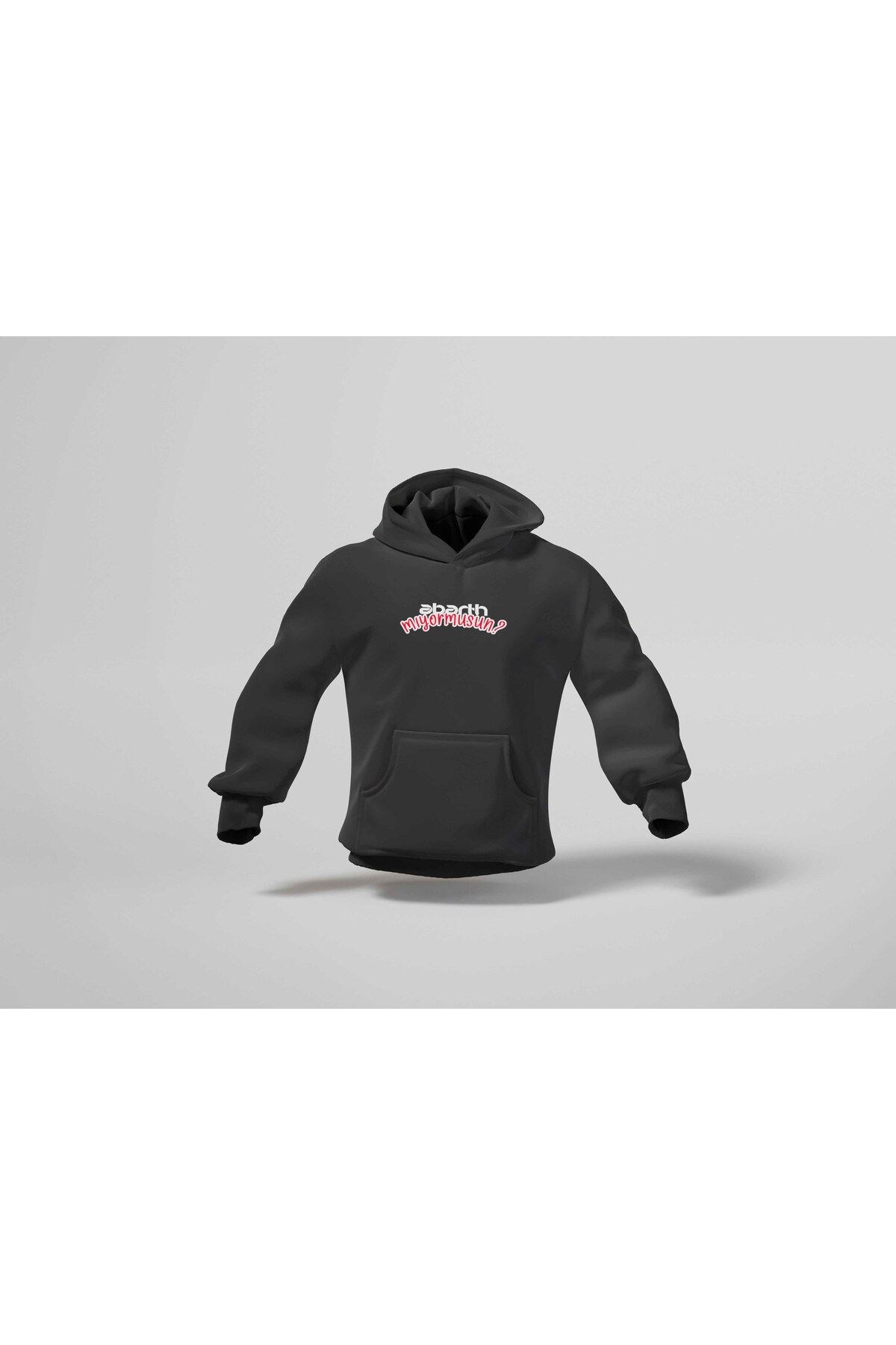 BERİLDEN Abarth mıyormusun Komik Yazılı Baskılı Oversize Hoodie Sweatshirt Unisex