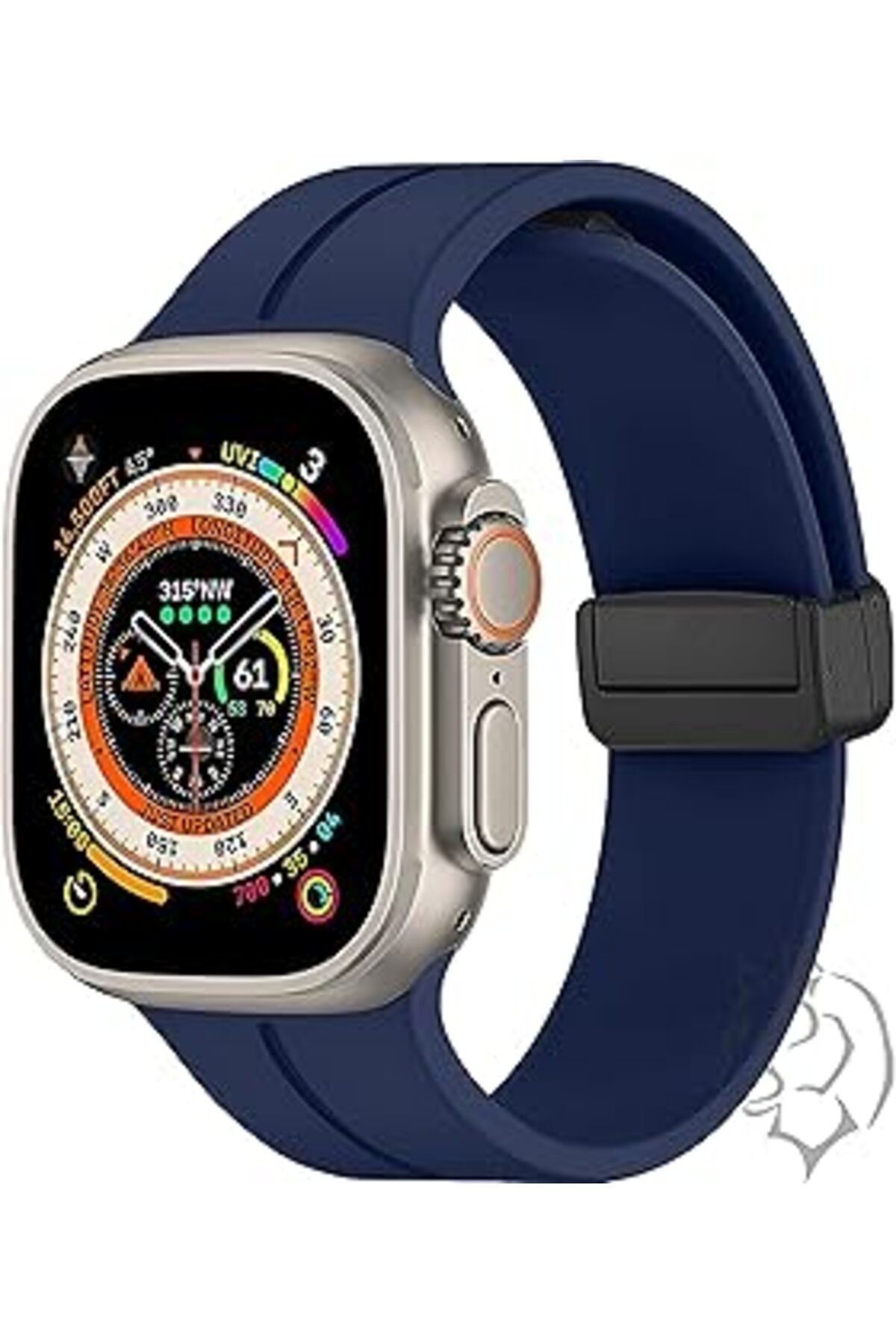 ShopZum Uruchi Watch Manyk Silikon Kordon 42/44/45/49/L Kadın Erkek Spor Kordon Iwatch Watch