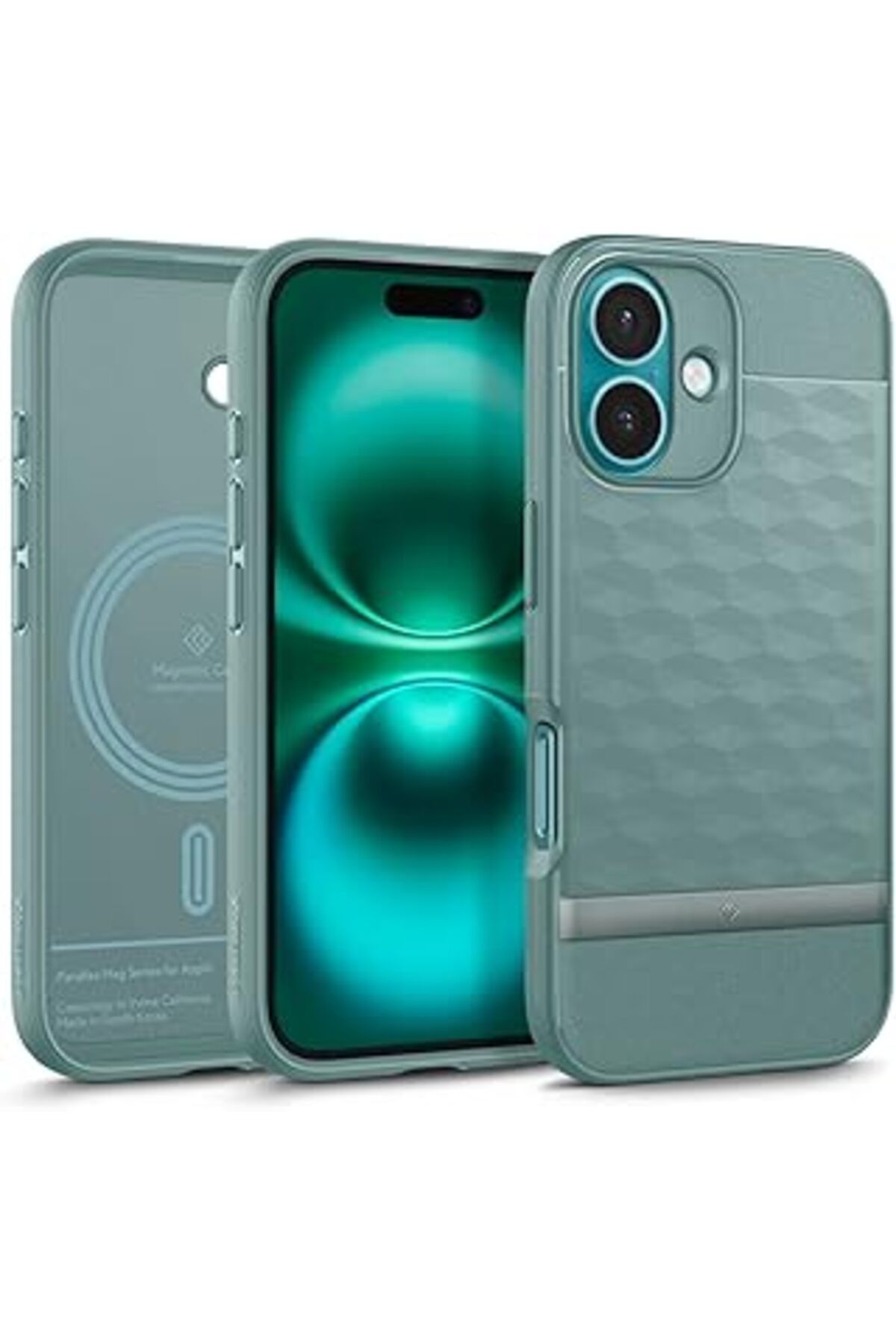 NZM TİCARET Caseology Spigen Iphone 16 Plus Kılıf Parallax Mag Magsafe Özellikli Sage Green - Acs08104