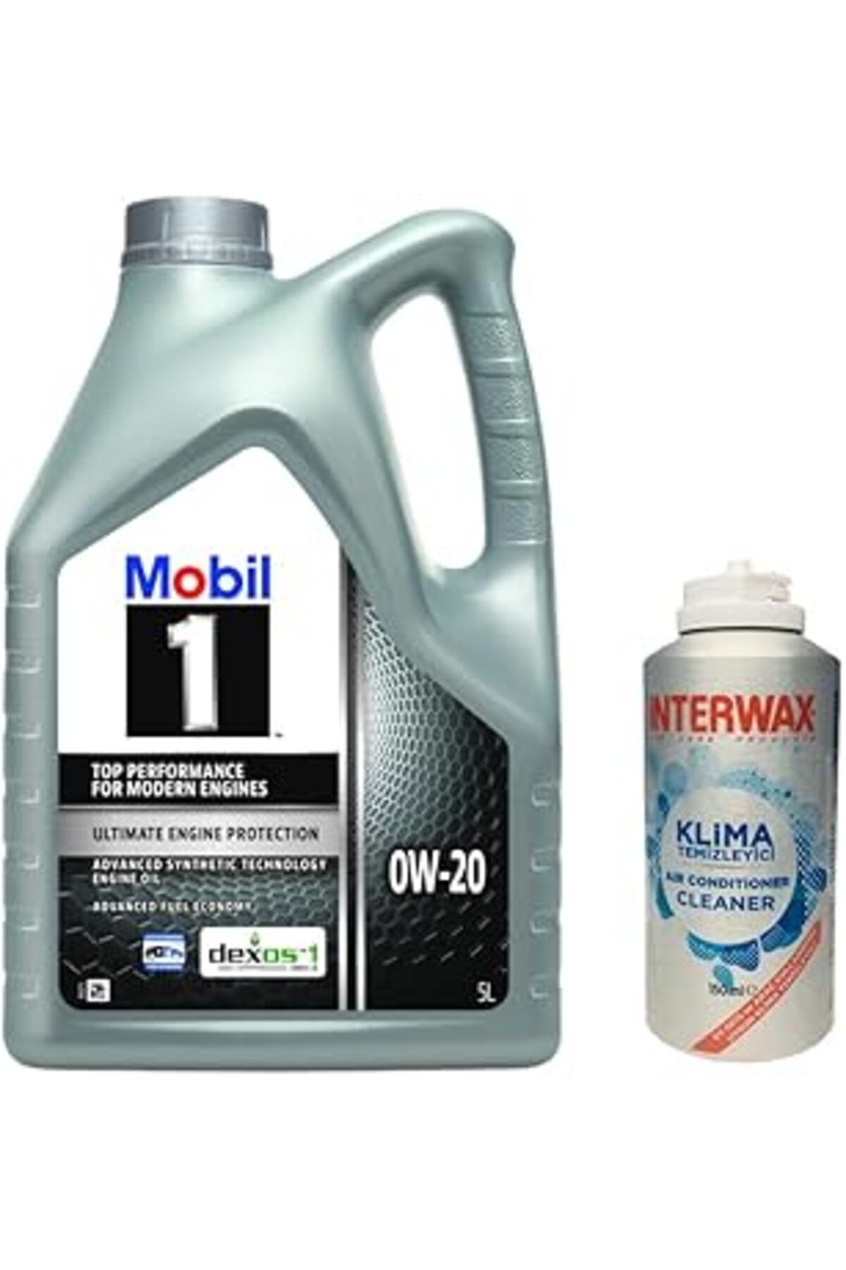 NZM TİCARET Mobil 1 0W20 Motor Yağı 5 L + 03047 İNterwax Klima Temizleyici