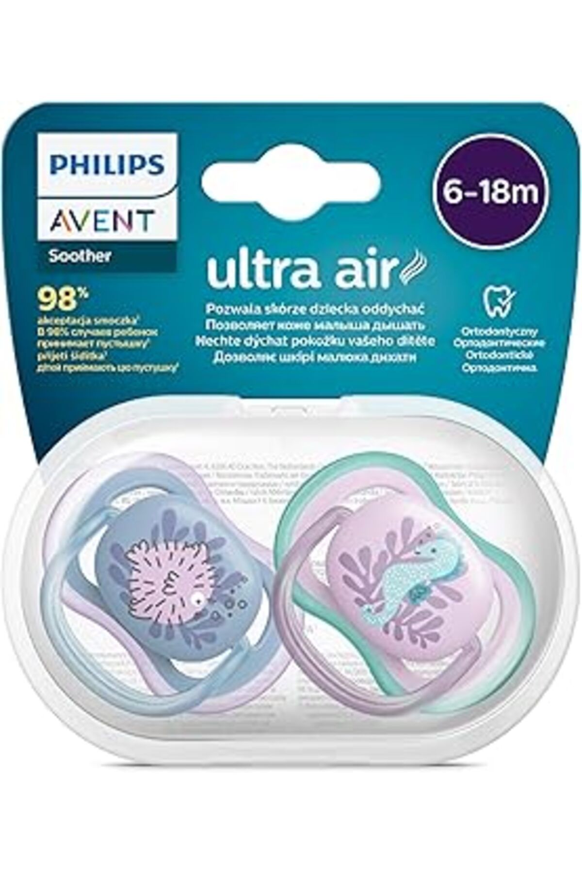 Epatim Avent Ultra Air Emzik 6-18 Ay, 2'li Paket, Kız