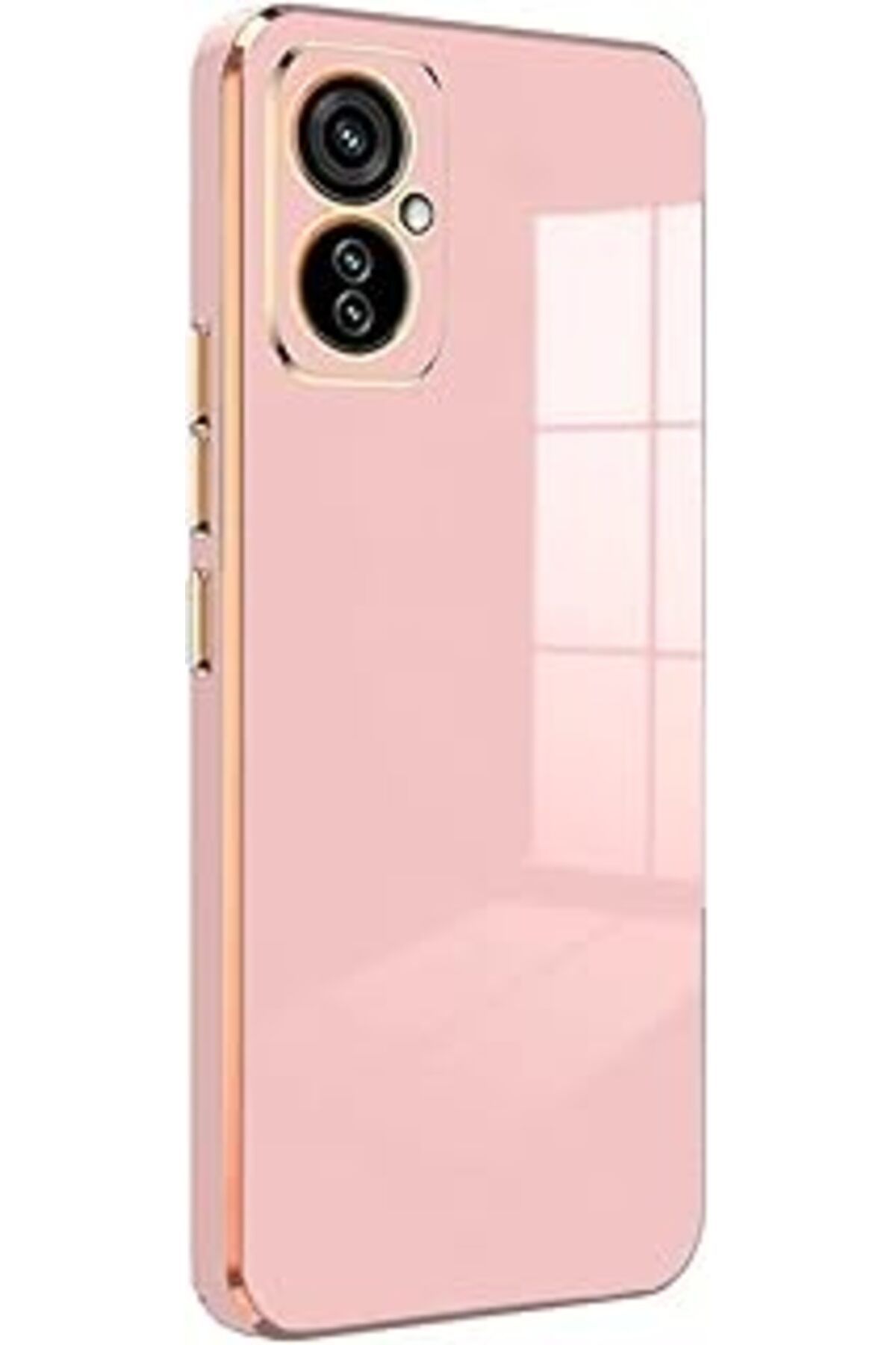 feifei Tecno Spark 9 Pro Için Kılıf Olive Plated Pembe [Spark 9 Pro Ile Uyumlu Kılıf - Pembe]