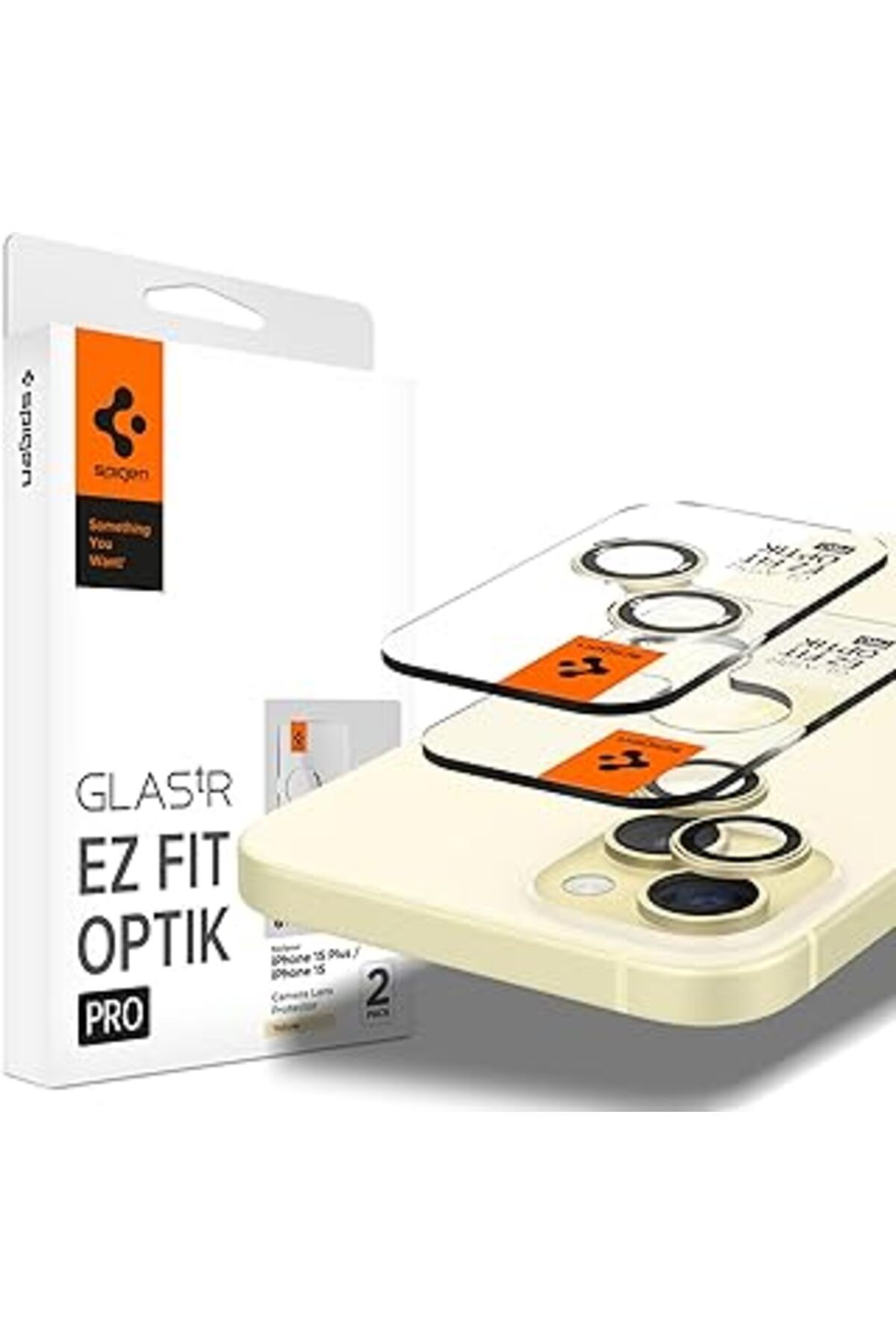 NZM TİCARET Spigen Iphone 15 / 15 Plus / 14 / 14 Plus Kamera Lens Camı Koruyucu Glas.Tr Ez Fit Optik Pro (2 Ade