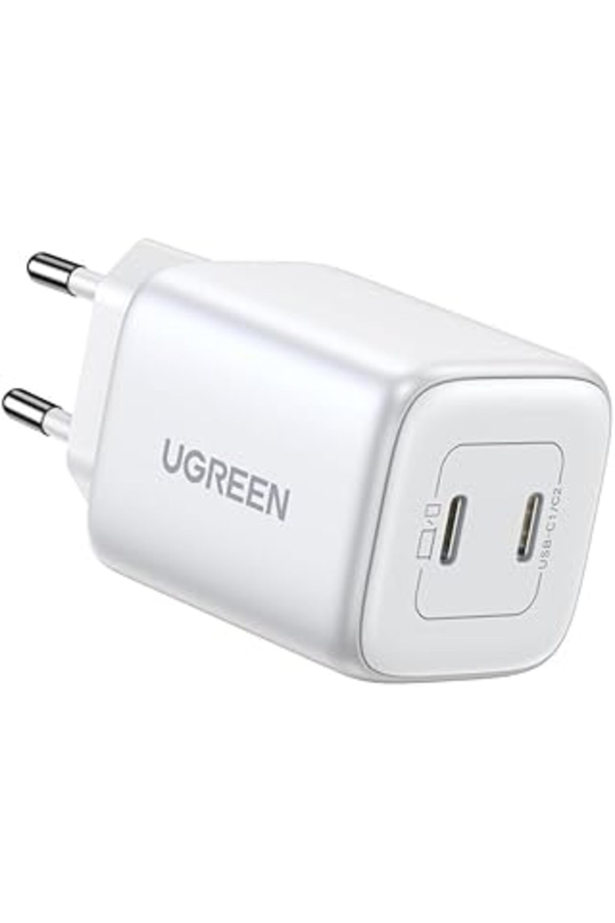 NZM TİCARET Ugreen Nexode 45W Dual Usb-C Pd Şarj Cihazı (25W+20W), Beyaz