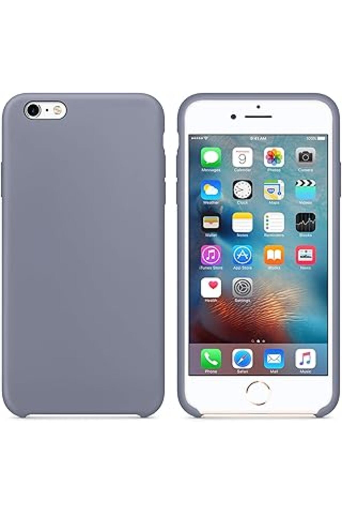 NZM TİCARET Iphone 6S Için Kılıf Liquid Lansman Silikon Anta Grisi [Iphone 6S Ile Uyumlu Kı