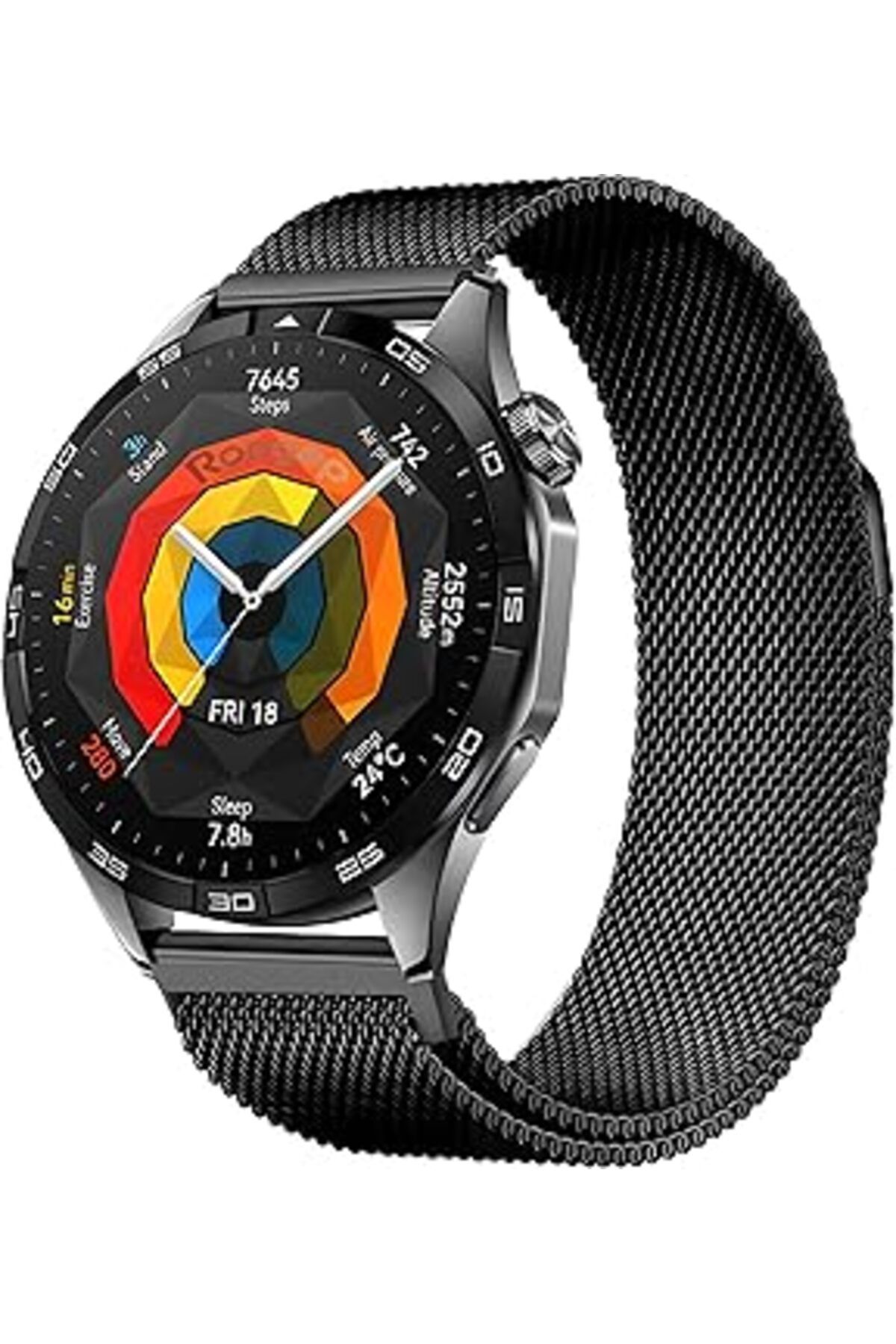 robotrend Rongep Manyetik Tasarım 22Mm Milano Loop Kordon Huawei Ile Uyumlu Watch Gt5/Gt5 Pro/Gt4/Watch 4 Pro