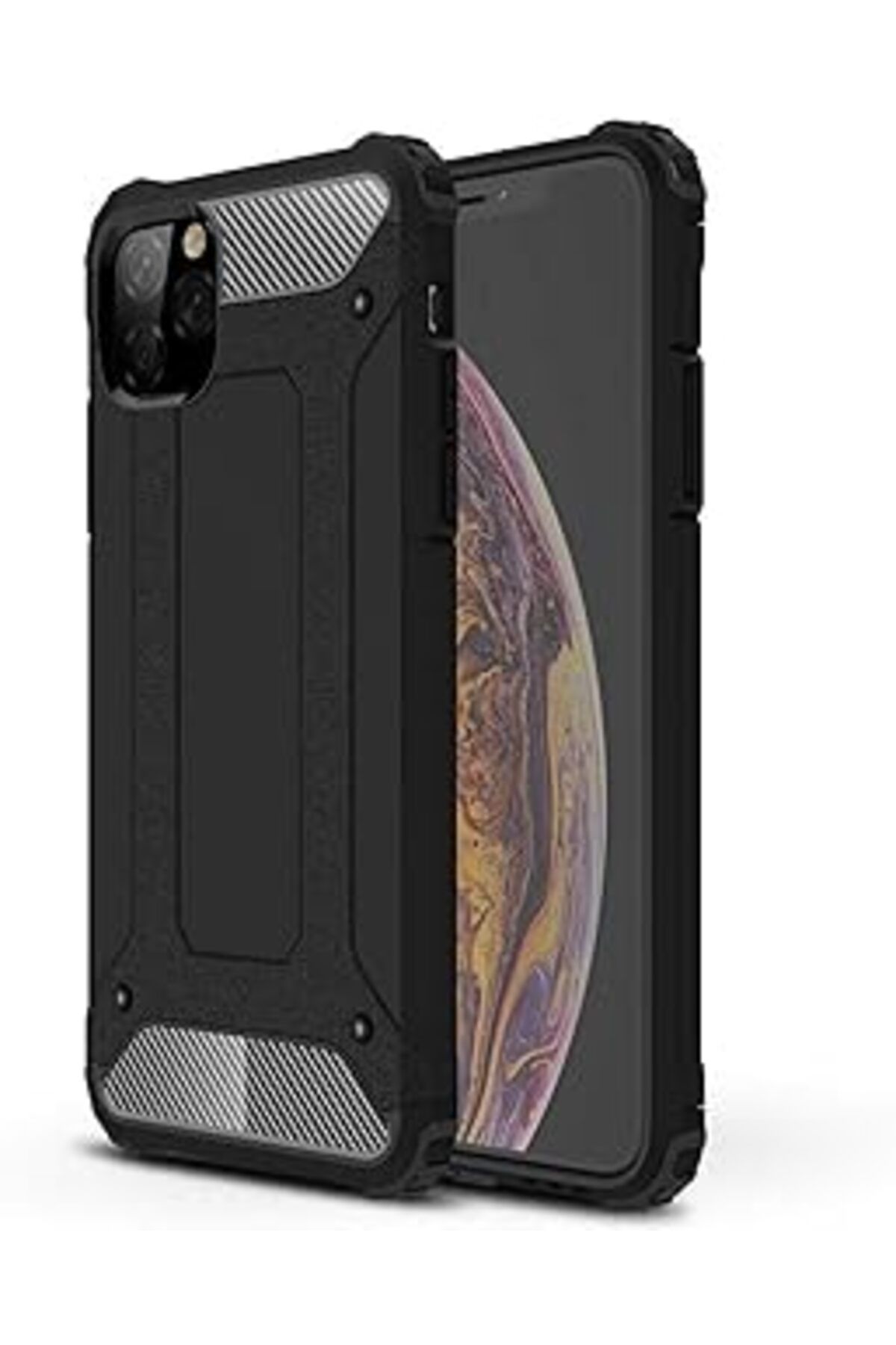 feifei Iphone 11 Pro Max (6.5'') Kılıf Rugged Armor Siyah