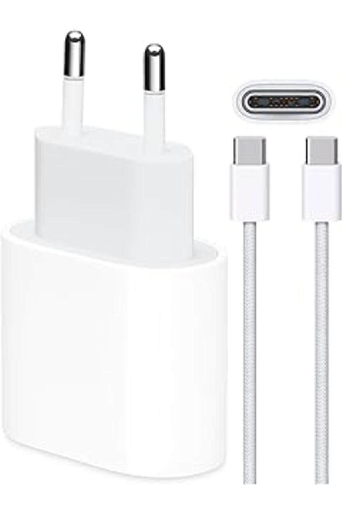 NZM TİCARET BydiZ Iphone 35W Usb-C Iphone 16/15/ Pro/Max/Plus Pd Güç Adaptörü Ve Kablo Set Gan Tech (Şarj Isısı