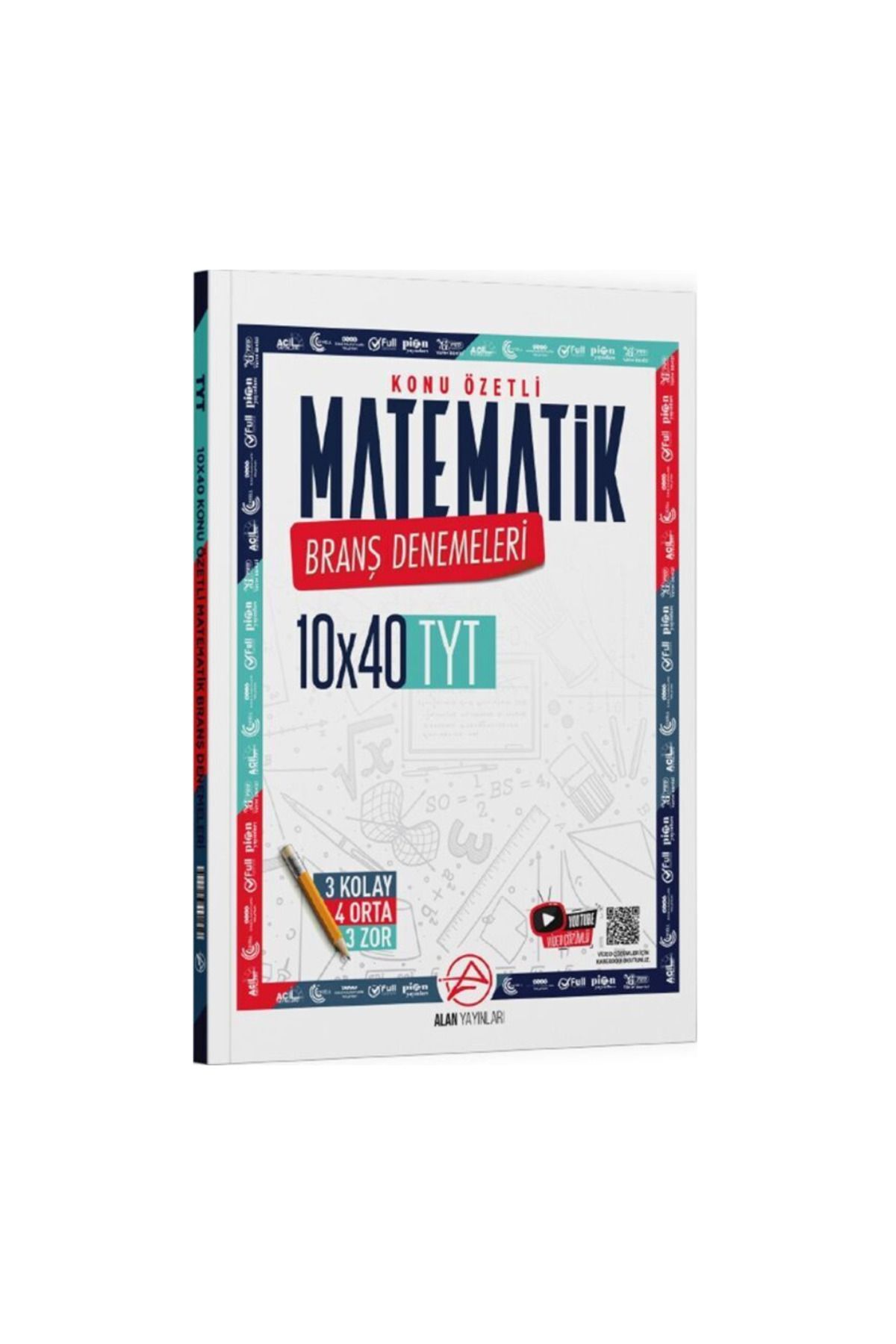 Bes Yayınları Alan Yaynları TYT Matematik Konu Özetli 10 x 40 Branş Denemeleri