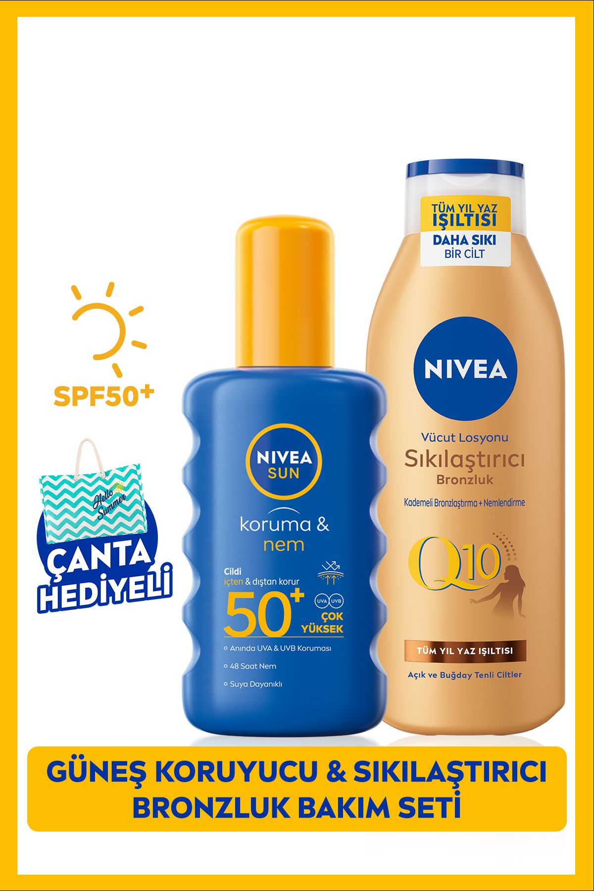 NIVEA Eşit Ve Hızlı -Yüksek Güneş Koruyucu Vücut Spreyi 200ml Spf50 S.GÜZELLİK