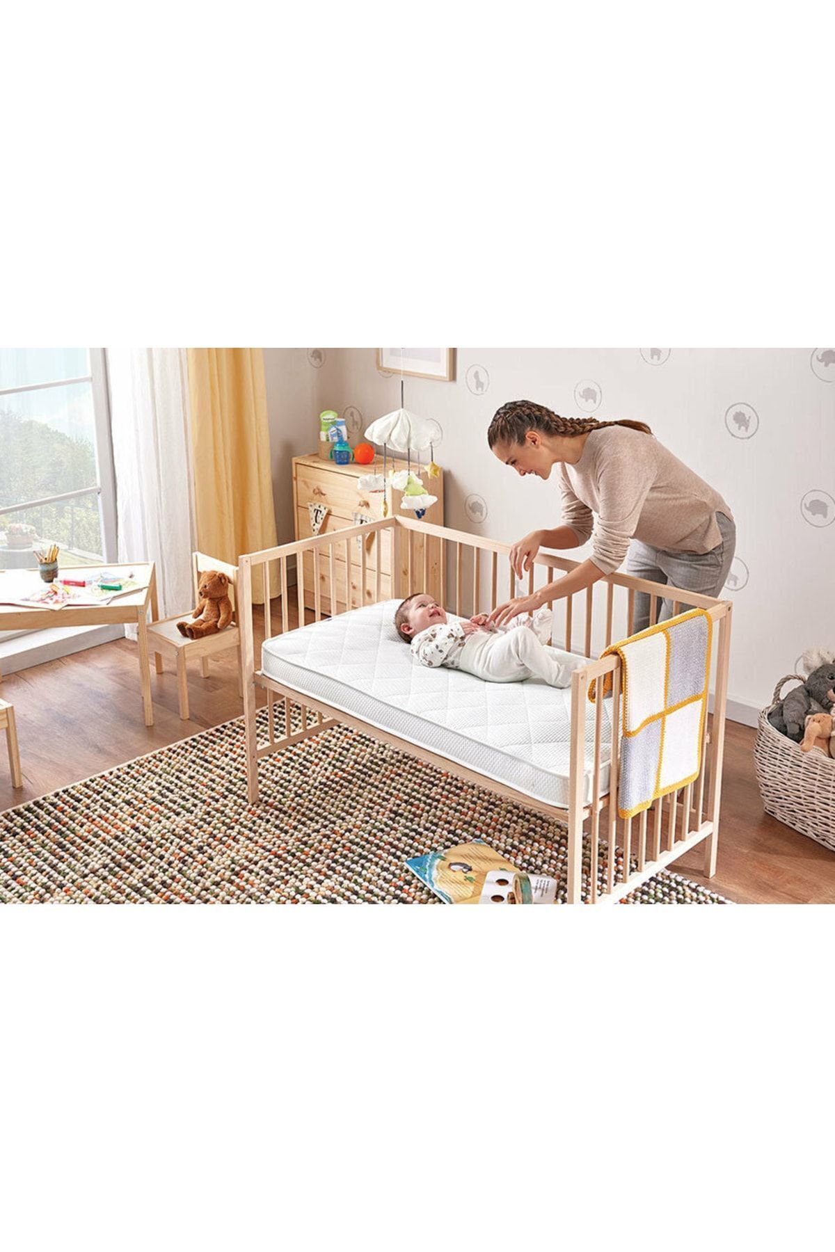 Bhouse Bebek Beşik Park Sünger Yatak fotoğrafı 3 (önizleme)