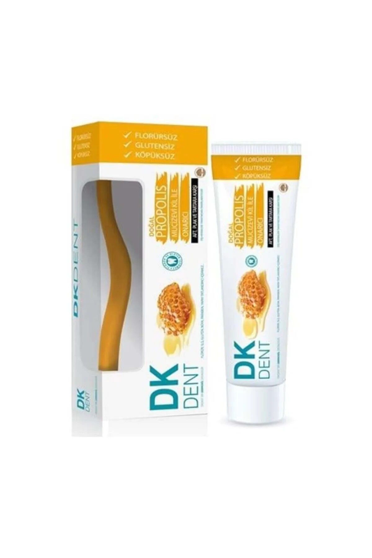 DK Dent Propolis Florürsüz Diş Macunu 75ML + Diş Fırçası Hediyeli