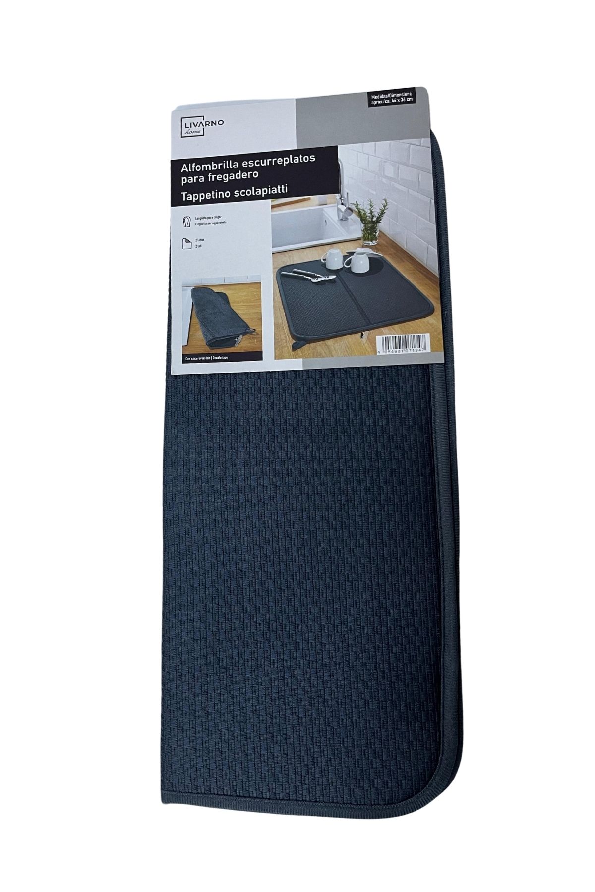 Livarno home Bulaşık Matı Mikrofiber Livarno 44 x 36 cm, Siyah