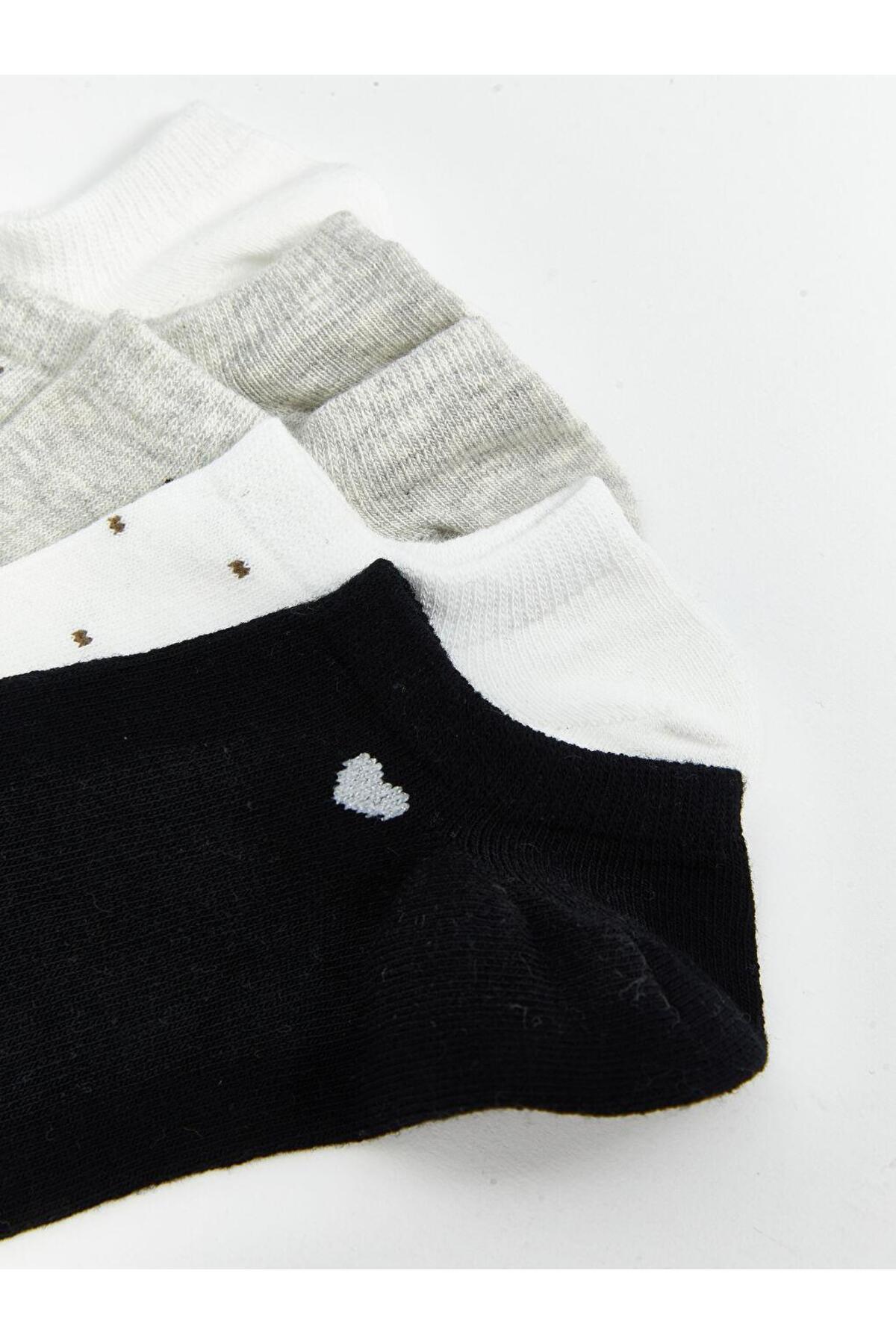 LC Waikiki-LCW DREAM Patterned Women's Booties Socks 5 Pack 3