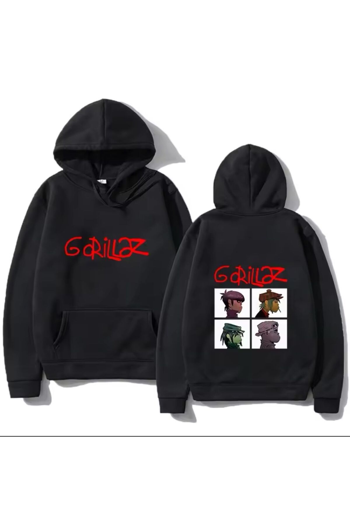 Aesthia Gorillaz Baskılı Kapüşonlu Sweatshirt