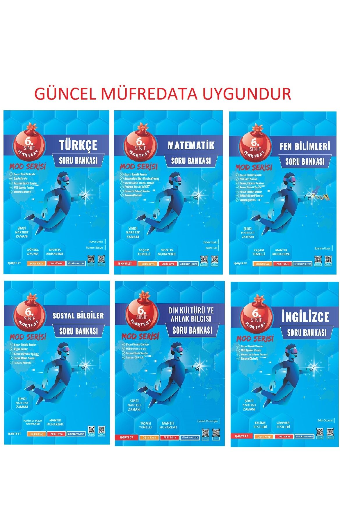 Altın Nokta Yayınevi 6. Sınıf Tüm Dersler Soru Bankası Mod Matematik Fen Türkçe Din Sosyal Ingilizce