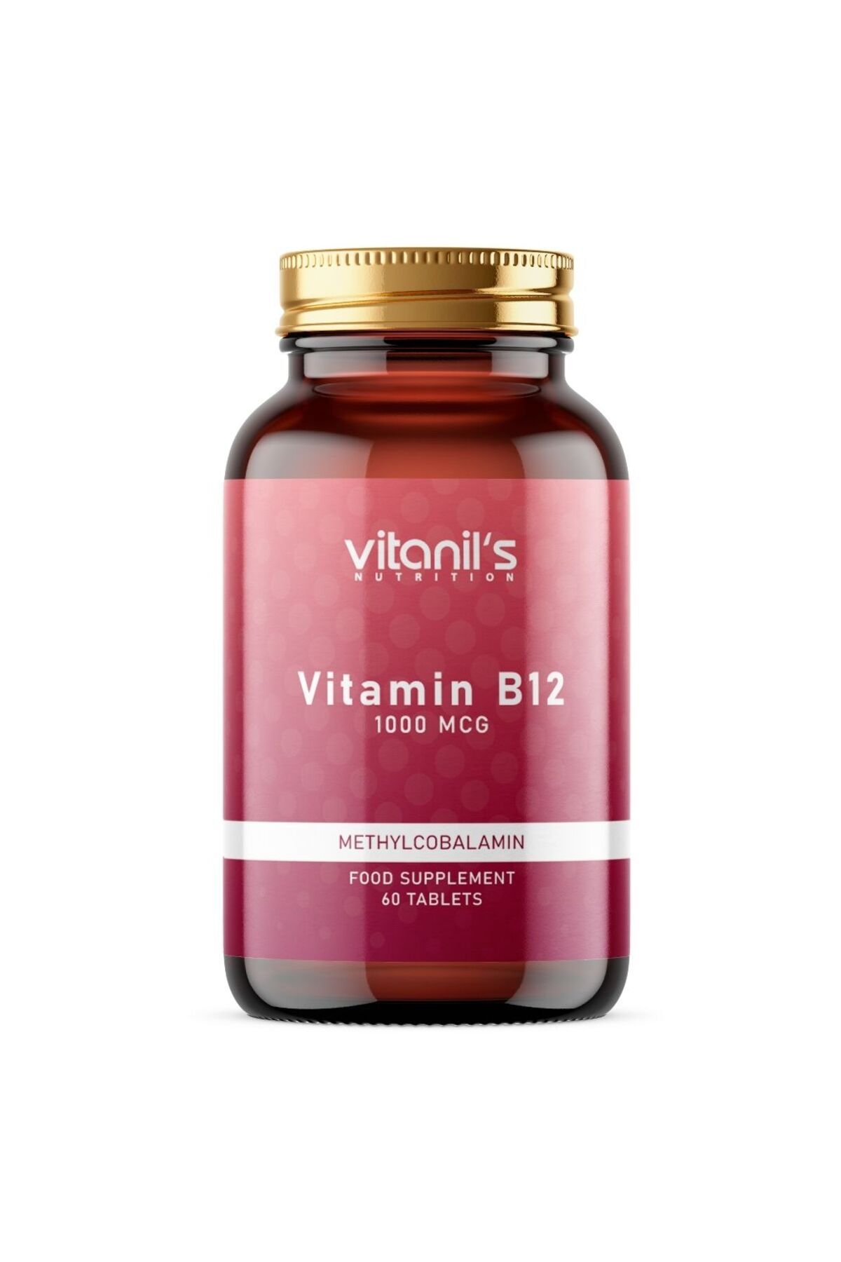 Vitanil's Nutrition Vitamin B12 (Metilkobalamin) 60 Tablet - 1000 mcg