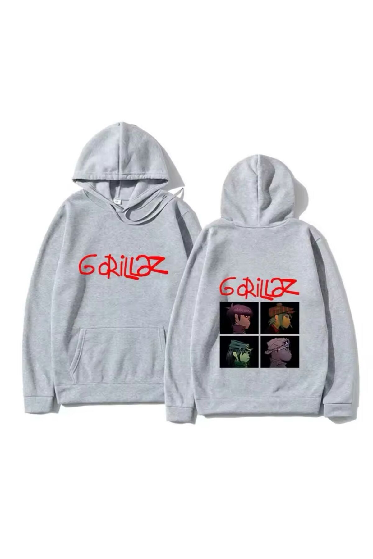 Aesthia Gorillaz Baskılı Kapüşonlu Sweatshirt