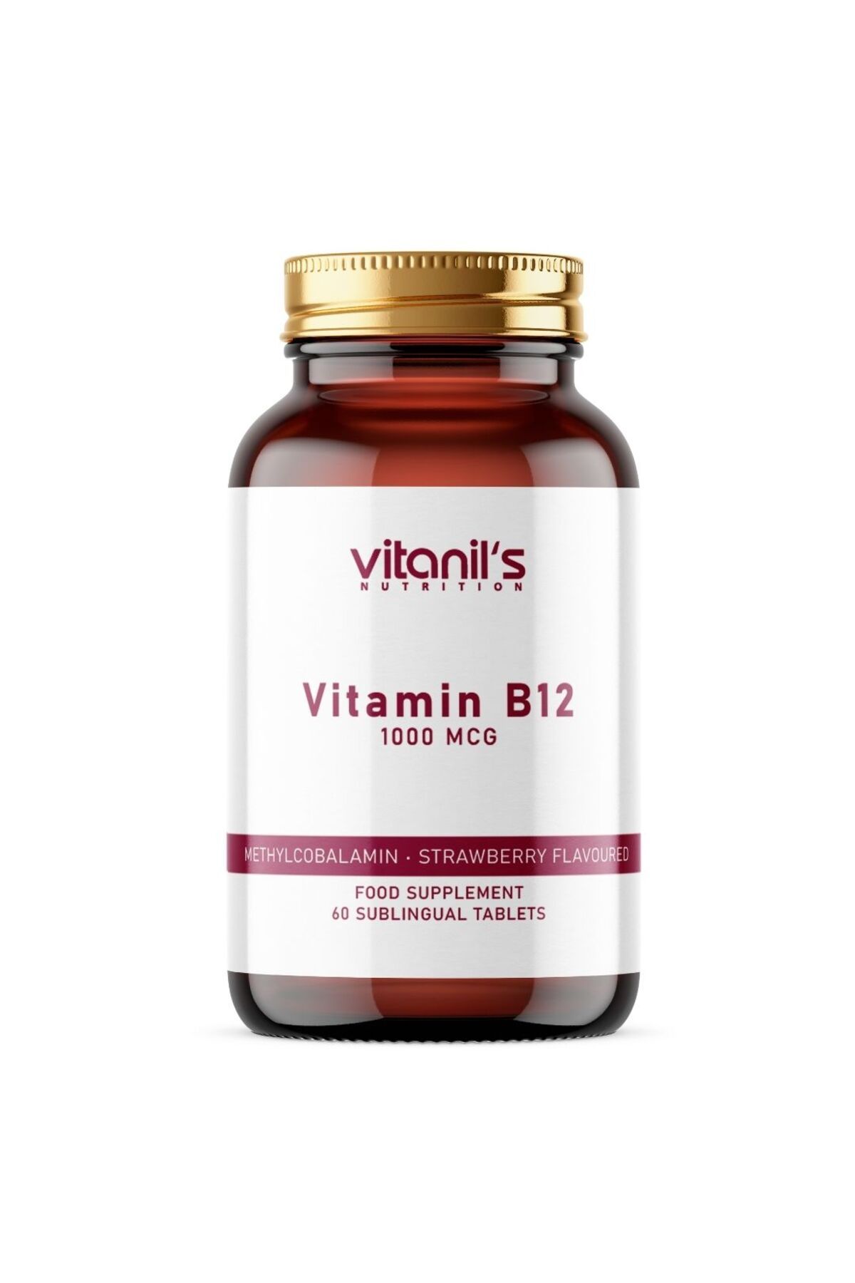 Vitanil's Nutrition Vitamin B12 (Metilkobalamin) 60 Chewable Tablet - 1000 mcg