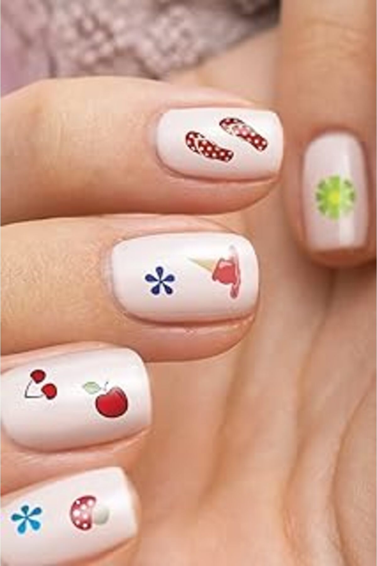 Genel Markalar Artikel Summer -2 Tırnak Dövmesi, Tırnak Tattoo, Nail Art, Tırnak Sticker