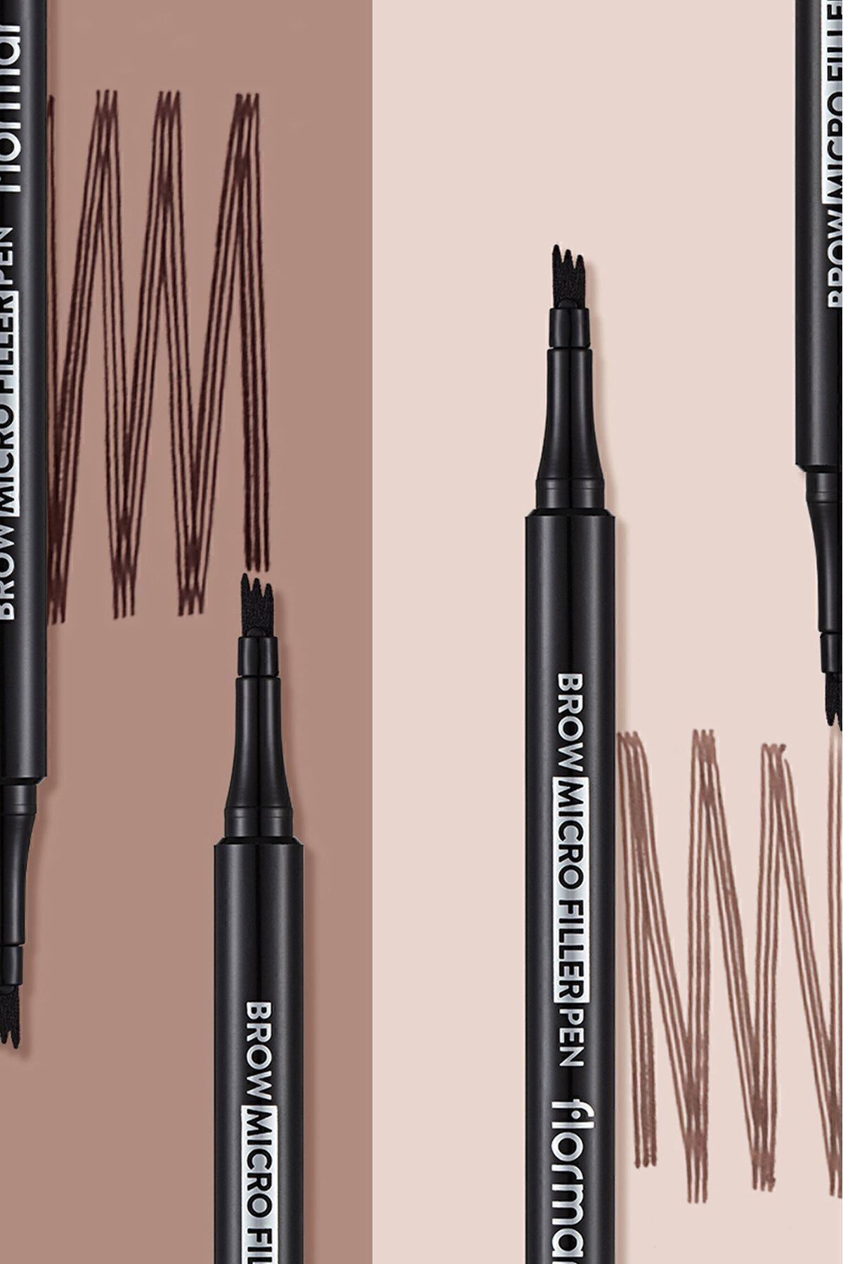 Flormar-Eyebrow Filling Pen (Dark Brown) - Brow Micro Filler Pen - 004 Deep Brown -8682536038546 6