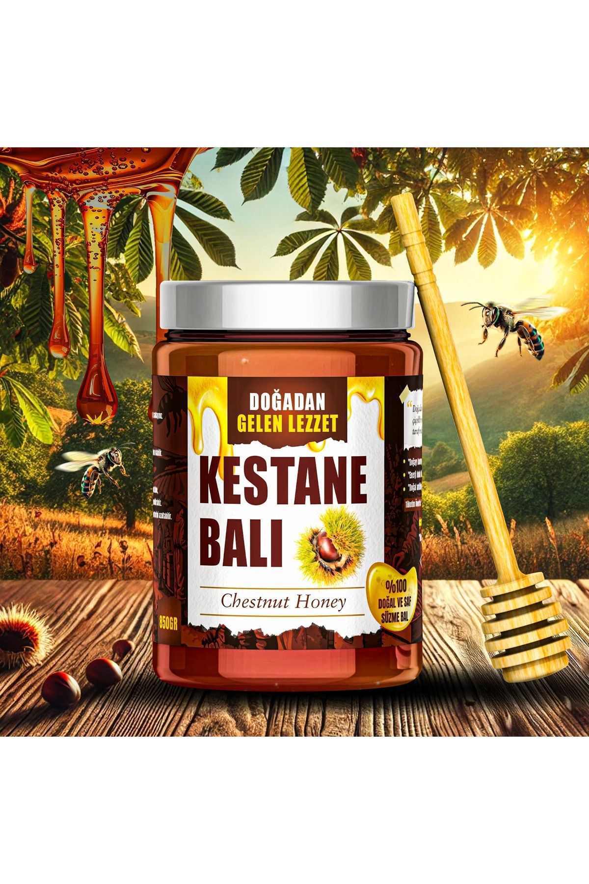 DOĞADAN GELEN LEZZET DOĞAL KESTANE BALI 850Gr