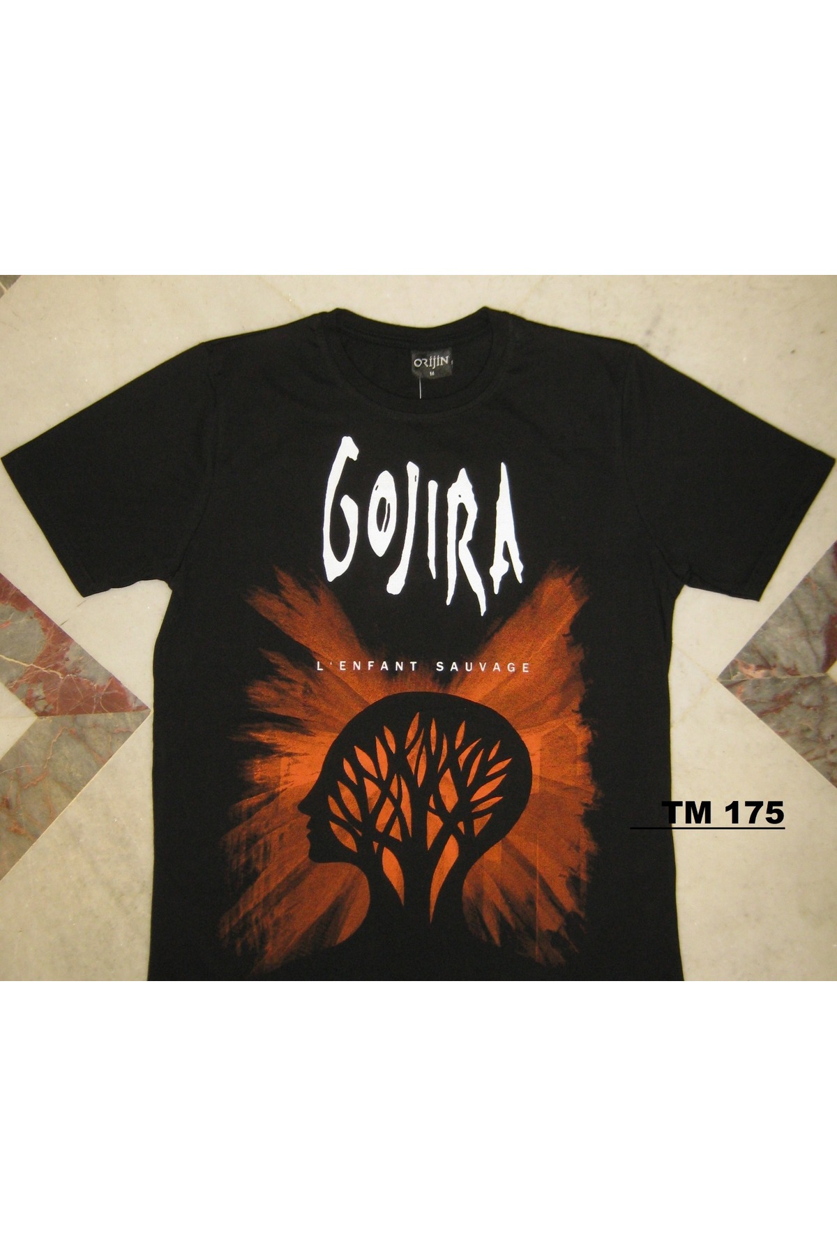 Gojira Printed Black Casual Fit T-Shirt