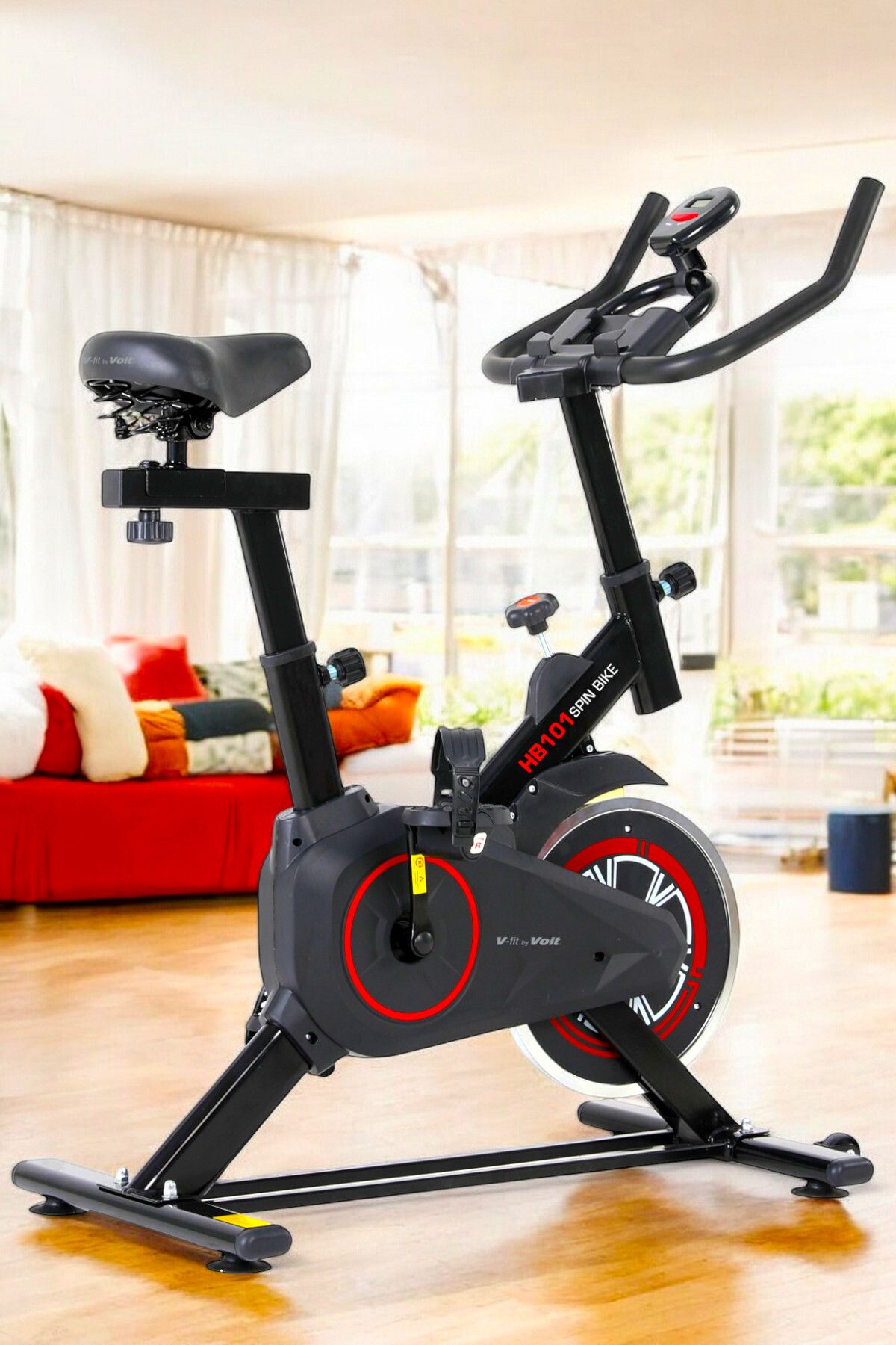 Voit V-Fit By Voit HB101 Spin Bike Taşınabilir, Direnci Ayarlanabilir, Sessiz Çalışır