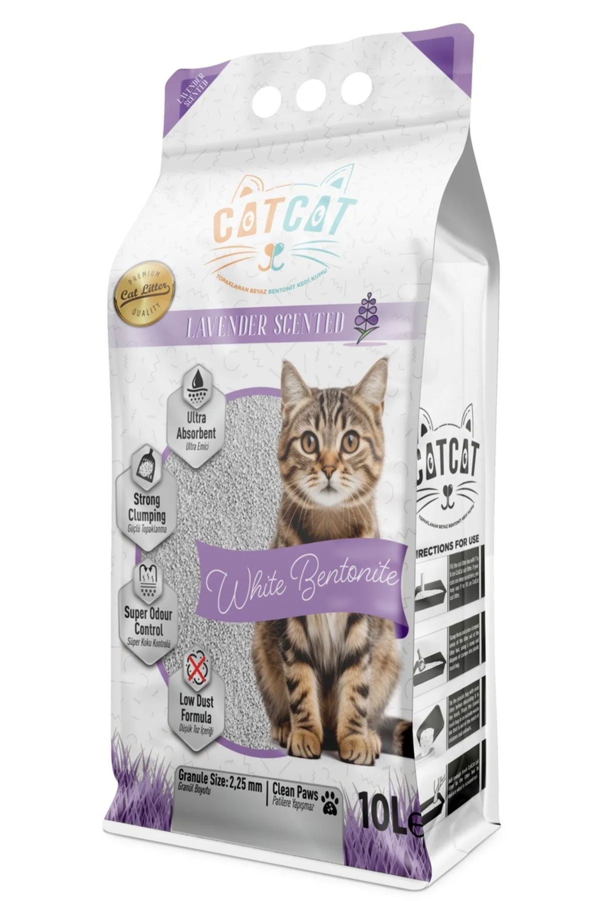 3DreaMaker CATCAT LAVANTA KOKULU KEDİ KUMU 10 LT (CATCAT KEDİ KUMU)