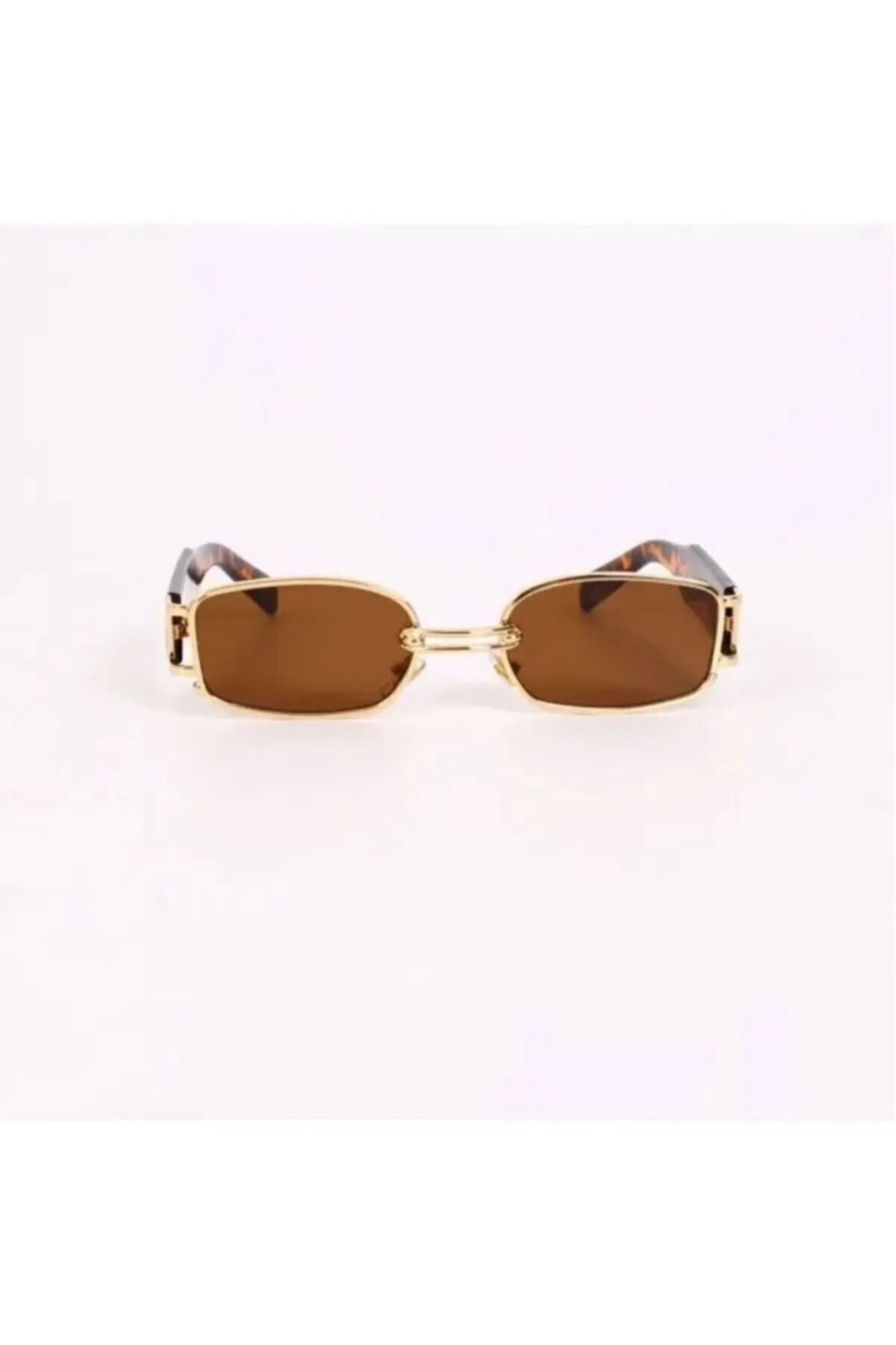 Rams-Leopard Patterned Rectangular Sunglasses 2