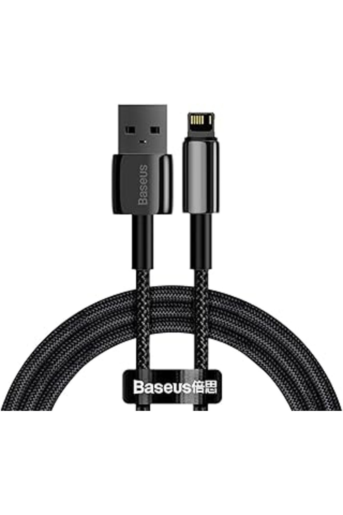 Epatim Tungsten Hızlı Şarj Kablosu Usb To Ip 2.4A, 1M, Siyah