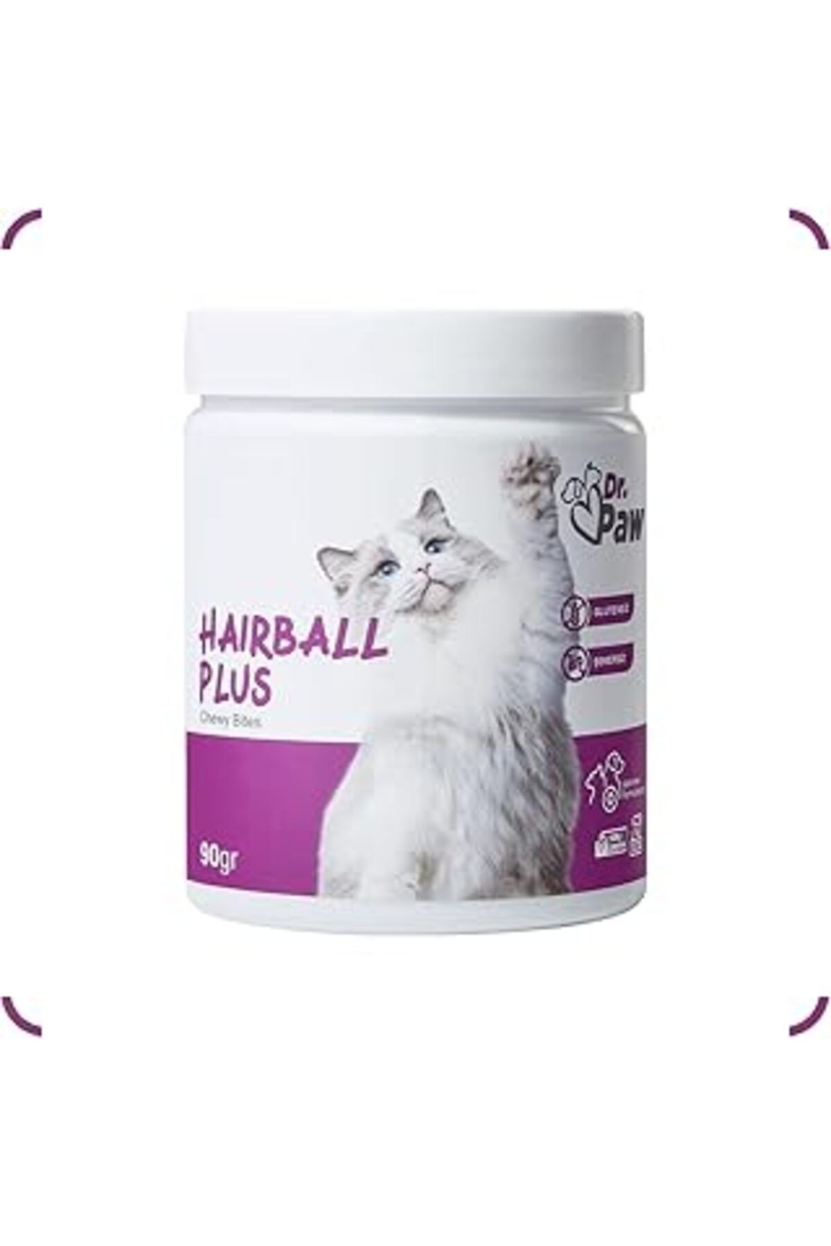 ShopZum Dr. Paw Hairball Plus: Ler Için Tüy Yumağı Engelleyici Glütensiz Ve Şekersiz Çiğnenebilir Table