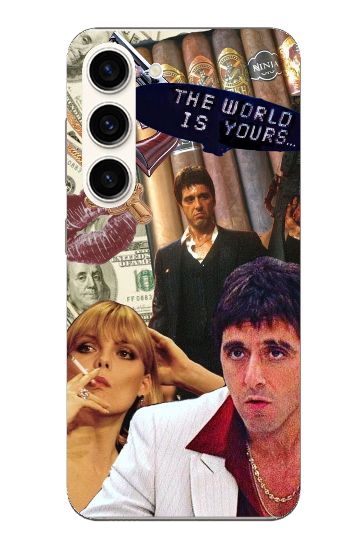 TechTree SAMSUNG S23 Uyumlu The Worlds is Yours Tasarımlı Şeffaf Silikon Kılıf