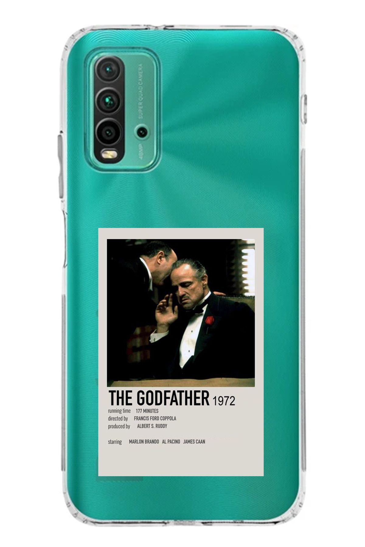 TechTree Redmi 9T Uyumlu The GodFather Baba Poster Tasarımlı Şeffaf Silikon Kılıf