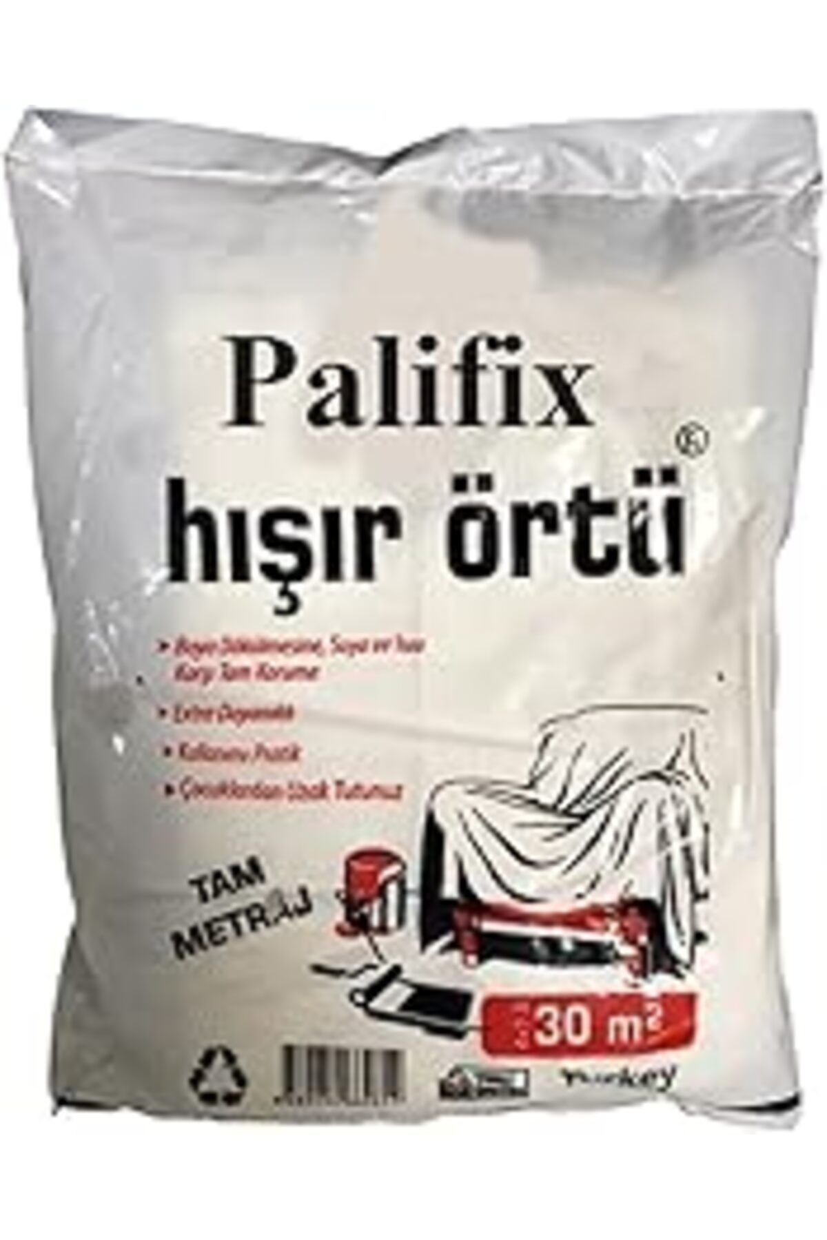 ebadi Palifix 2 Adet Eşya Koruma Örtüsü Hışır Örtü Boya Badana Örtüsü 30 M²