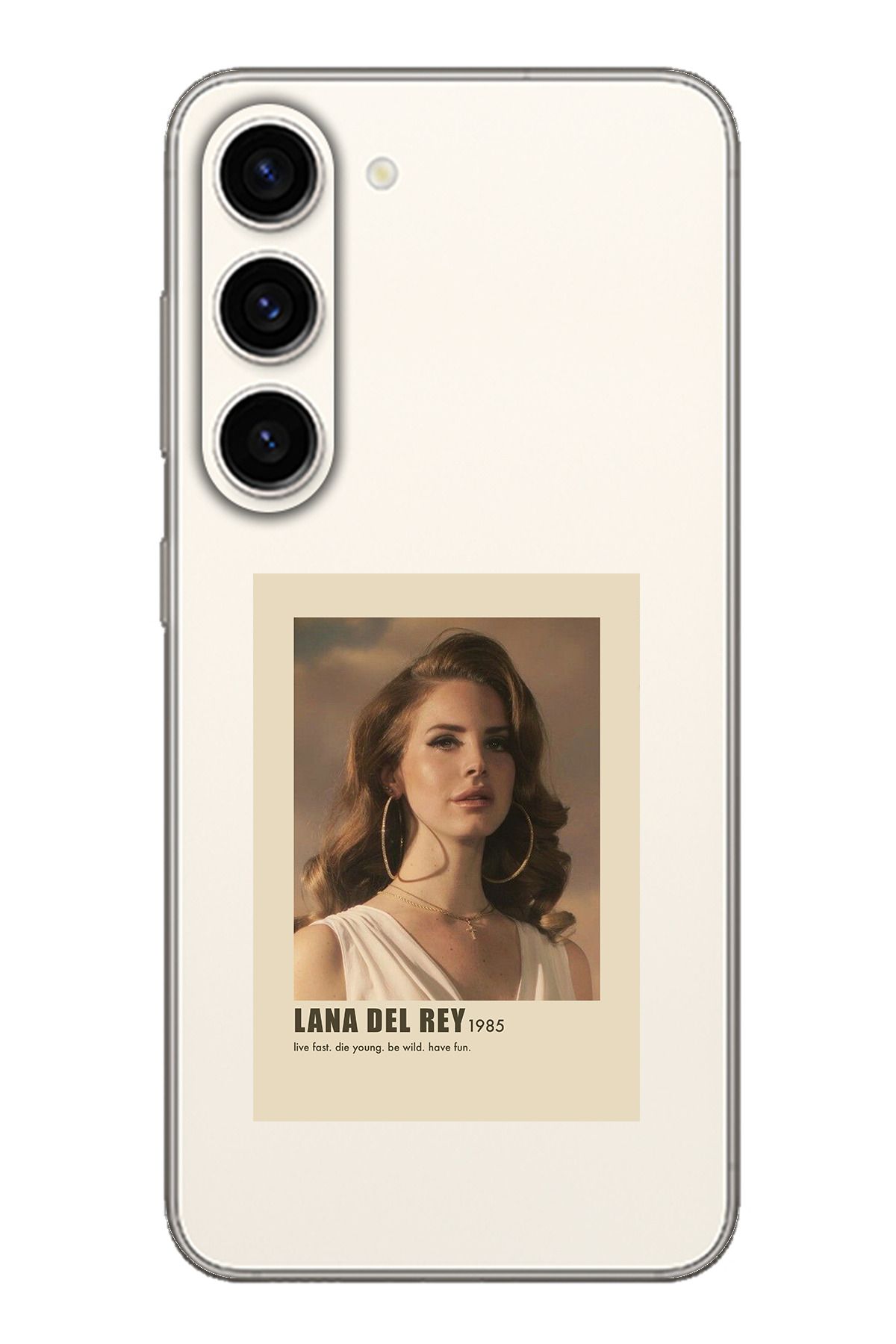 TechTree SAMSUNG S23 Uyumlu Lana Del Rey Tasarımlı Şeffaf Silikon Kılıf