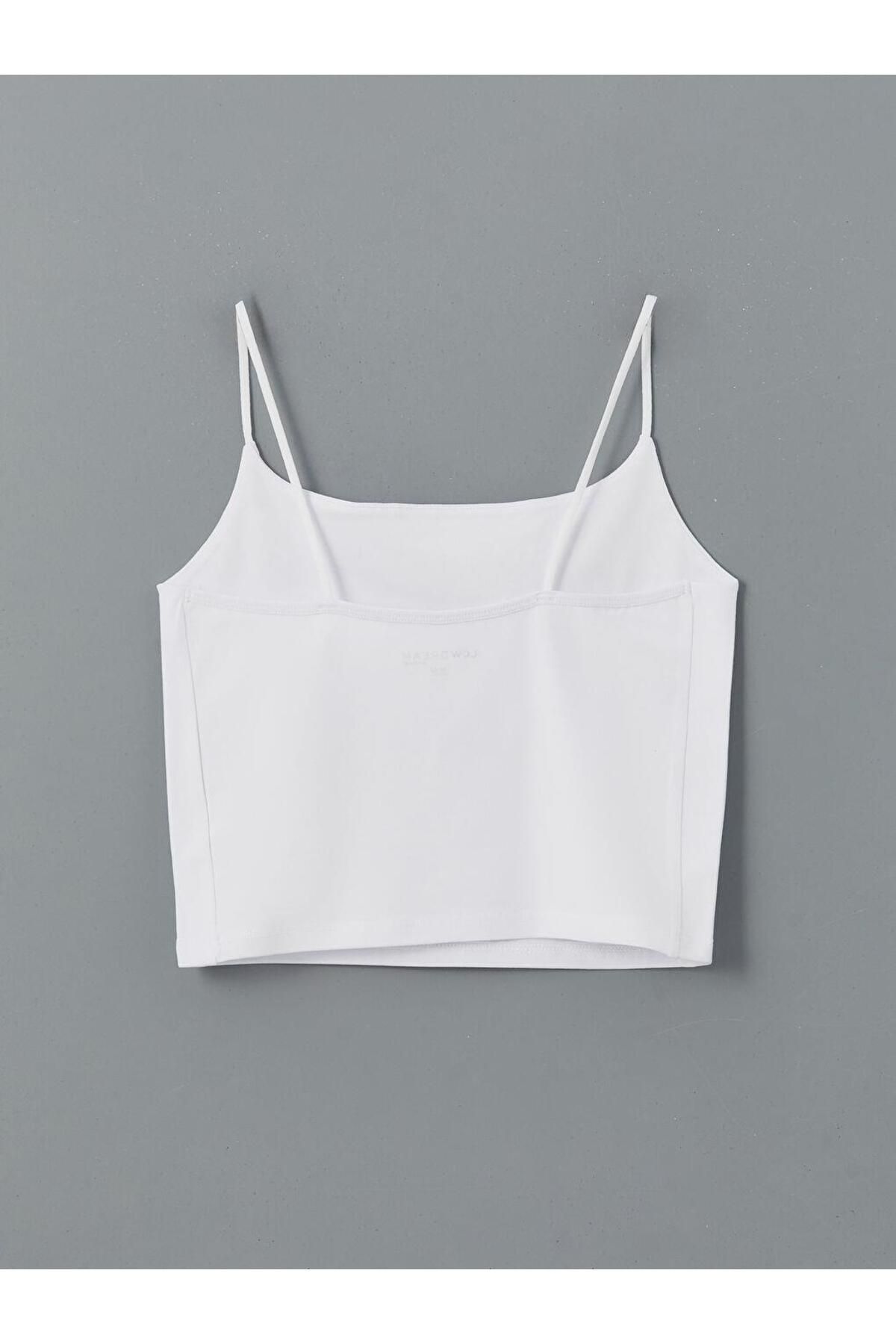 LC Waikiki-Lcw Dream U Neck Seamless Crop Women's Undershirt 2