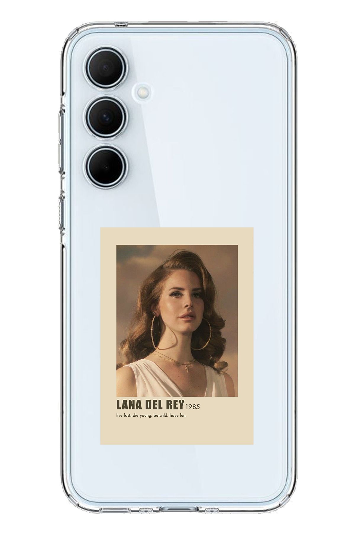 TechTree SAMSUNG Galaxy A35 Uyumlu Lana Del Rey Tasarımlı Şeffaf Silikon Kılıf